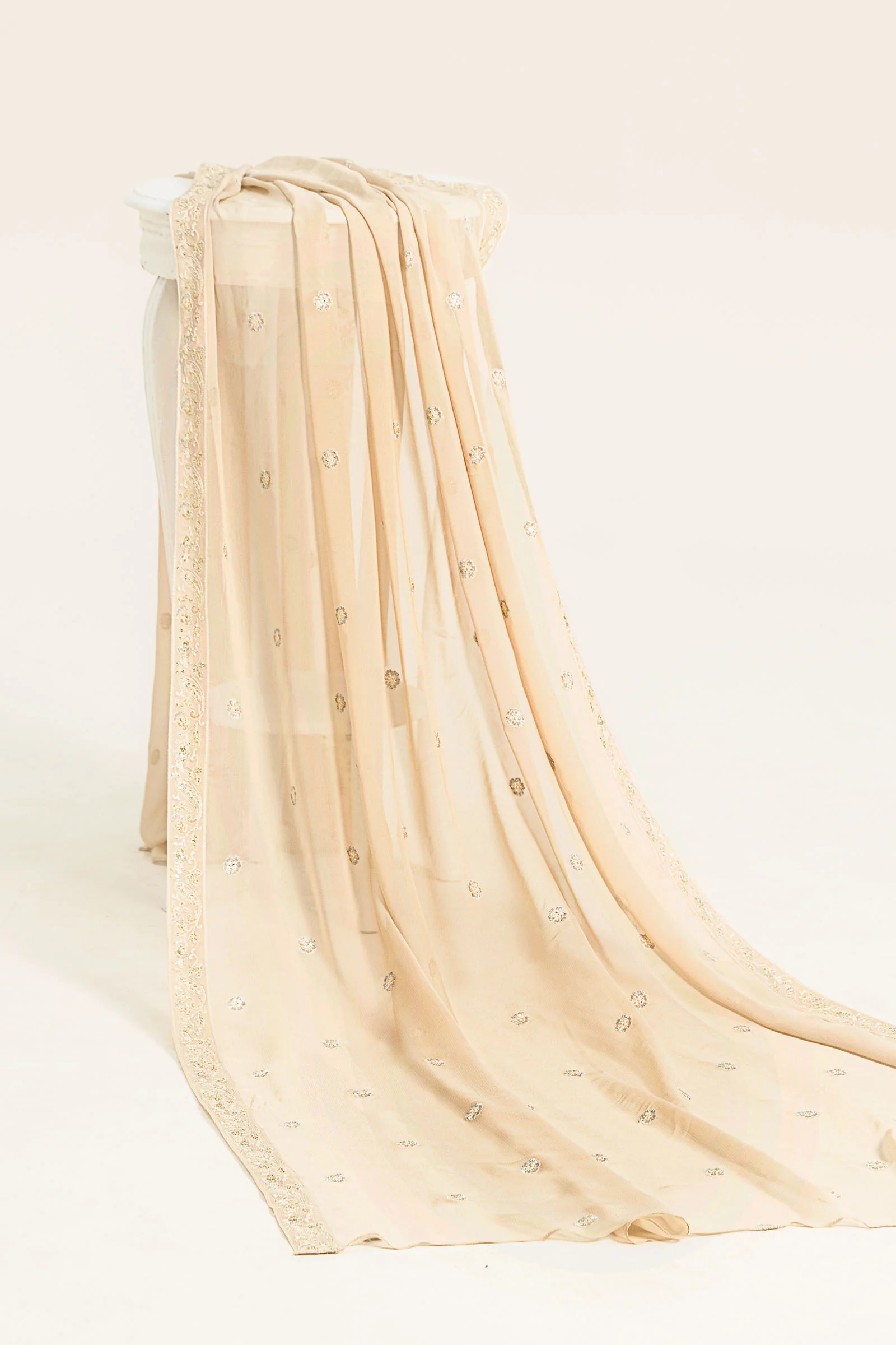 Embroidered Chiffon Fabric (2Pcs) | LF-718 - Image 5