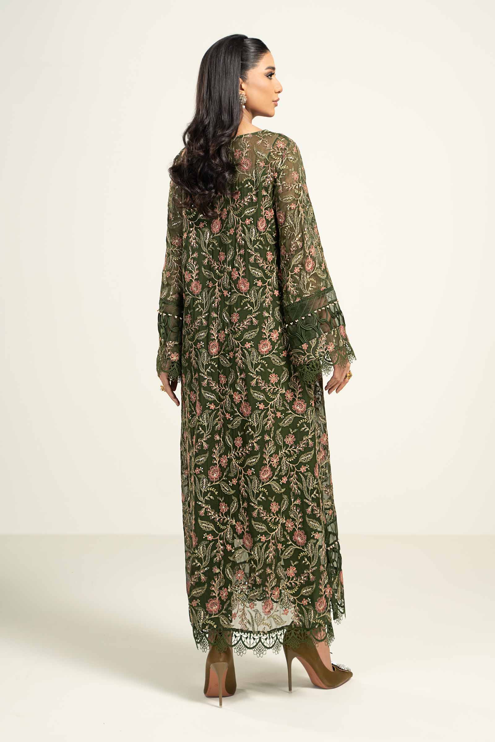 Embroidered Chiffon Fabric (2Pcs) | LF-720 - Image 6