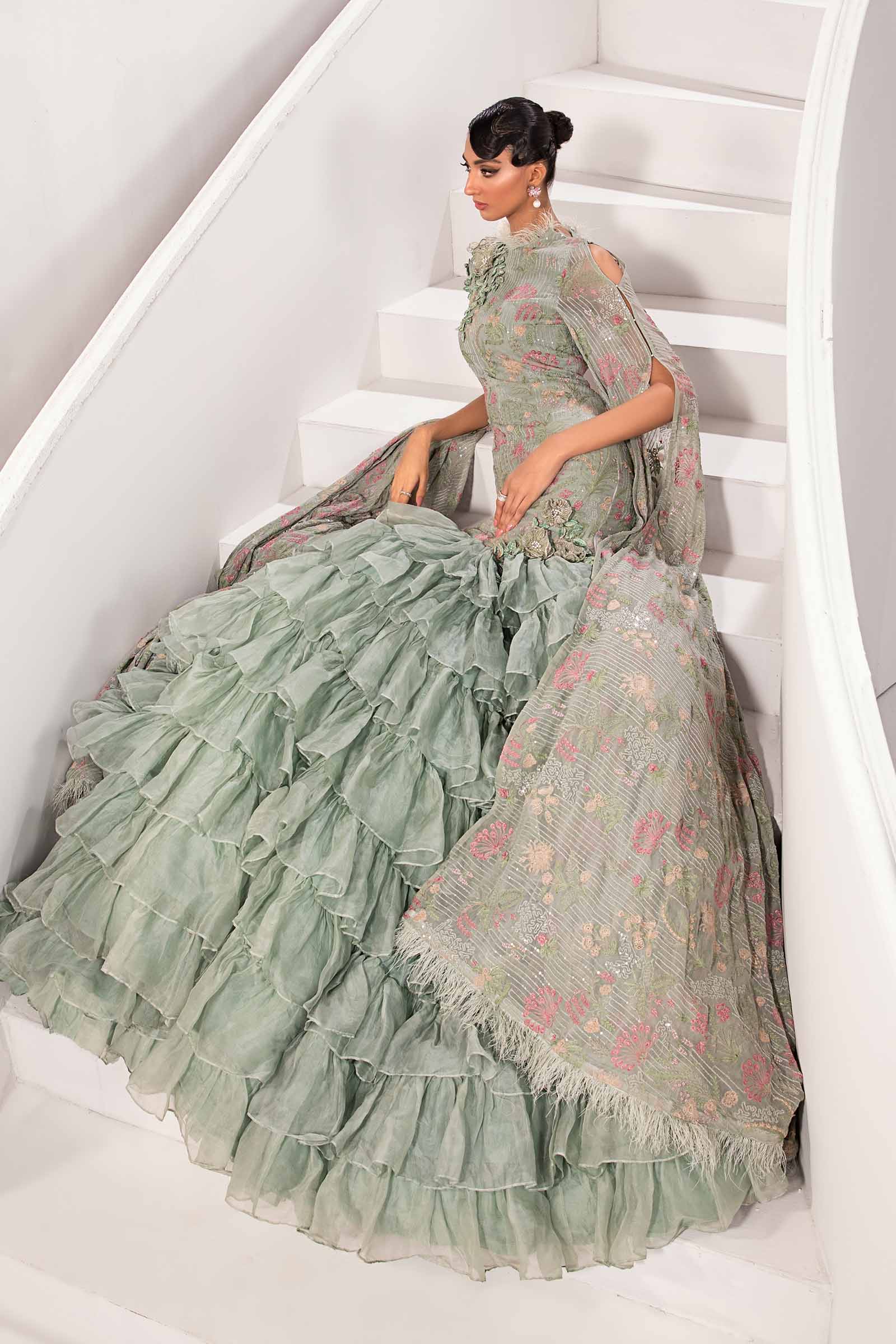 Embroidered Chiffon Fabric (1Pc) | LF-723 - Image 2
