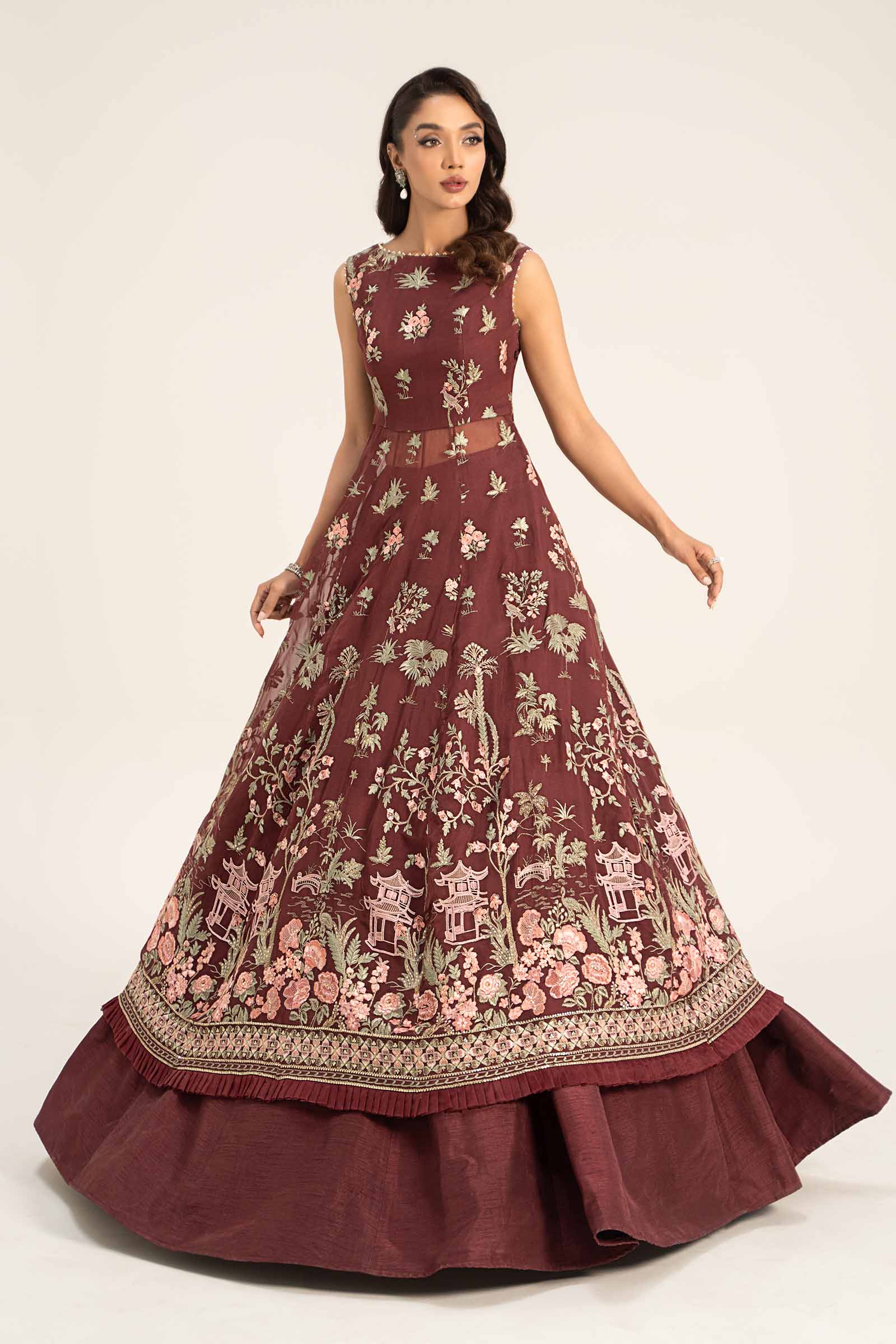 Embroidered Chiffon Fabric (1Pc) | LF-725 - Image 5