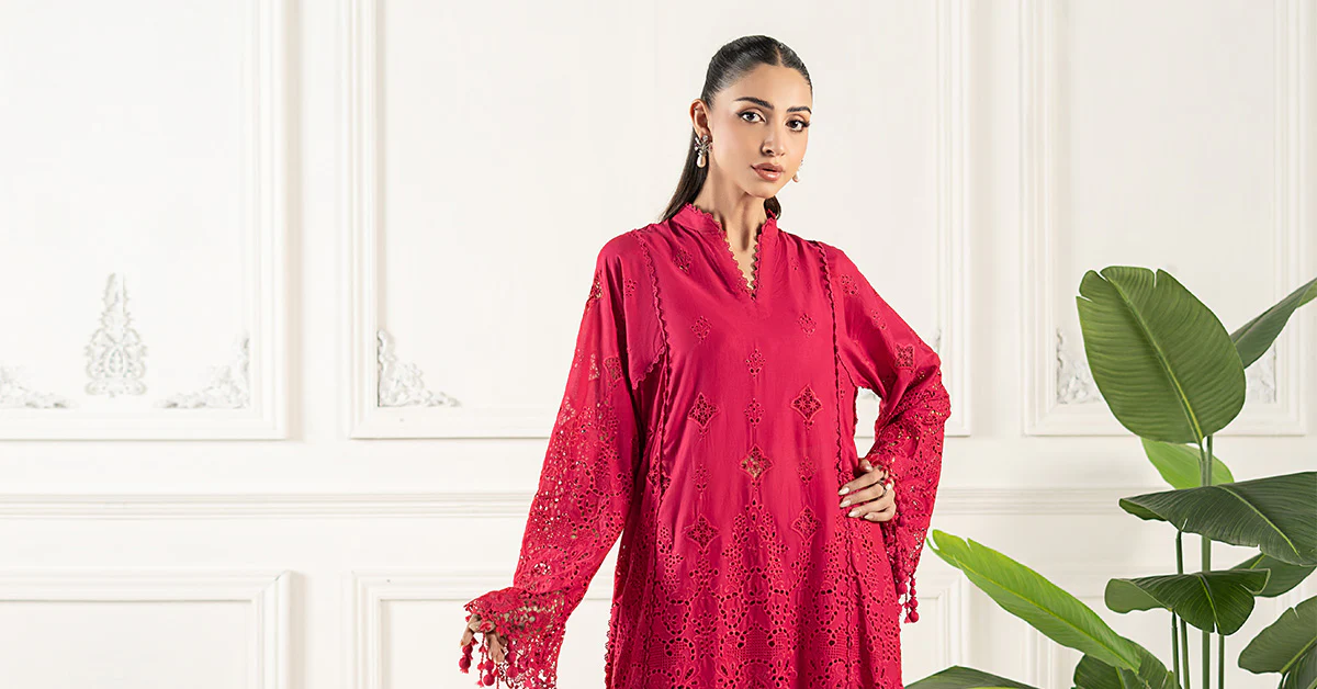 Embroidered Lawn Fabric (3Pcs) | LF-805 - Image 13