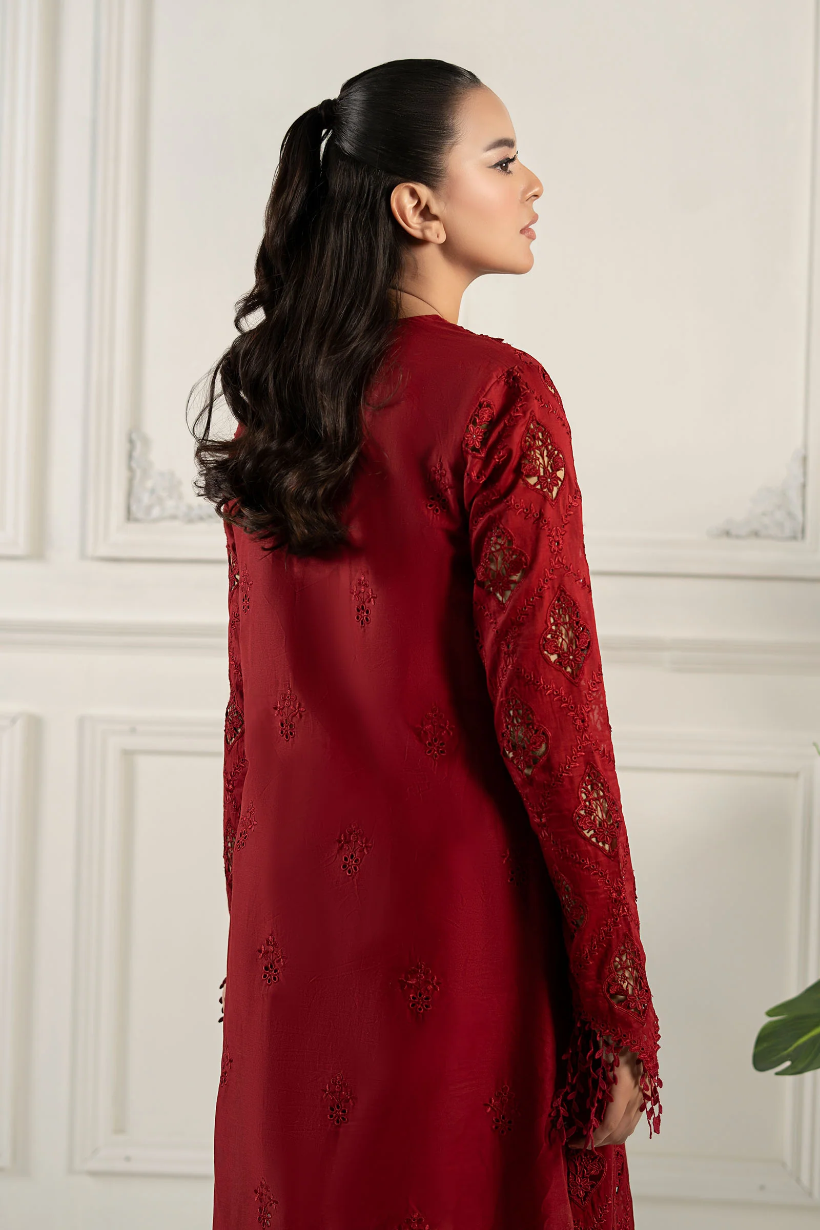 Embroidered Lawn Fabric (3Pcs) | LF-807 - Image 5