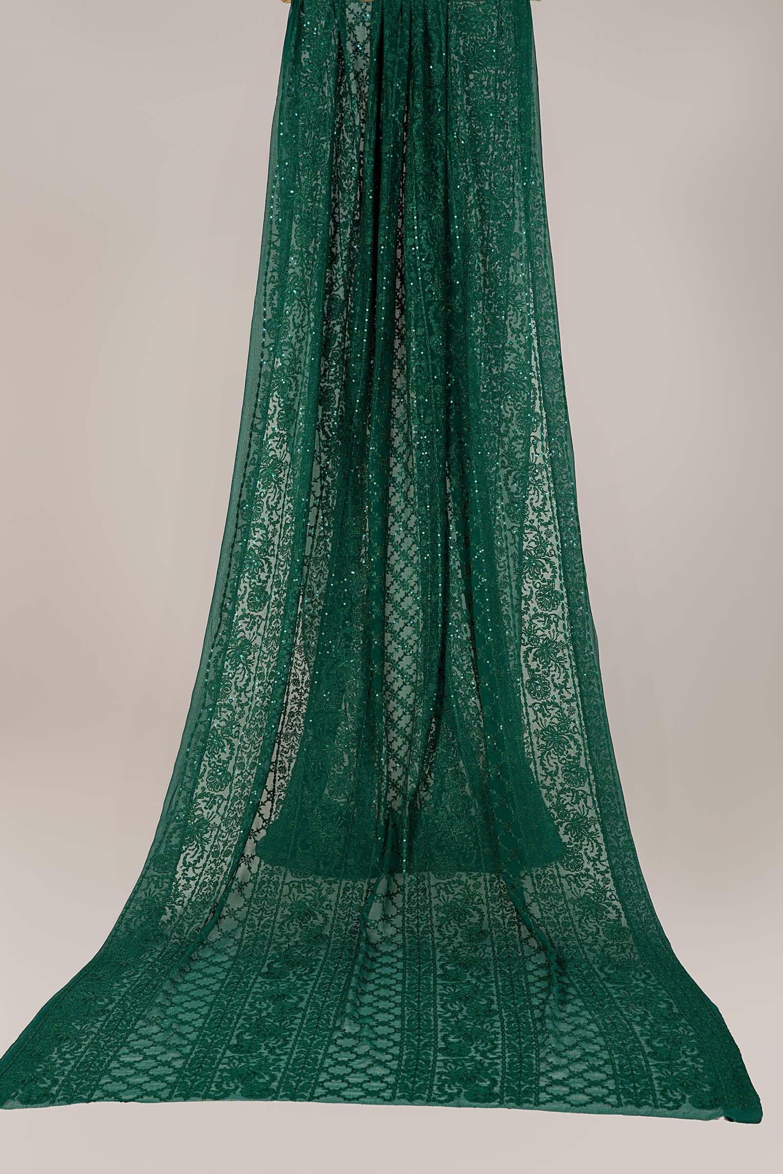Embroidered Chiffon Fabric (2Pcs) | LF-818 - Image 7
