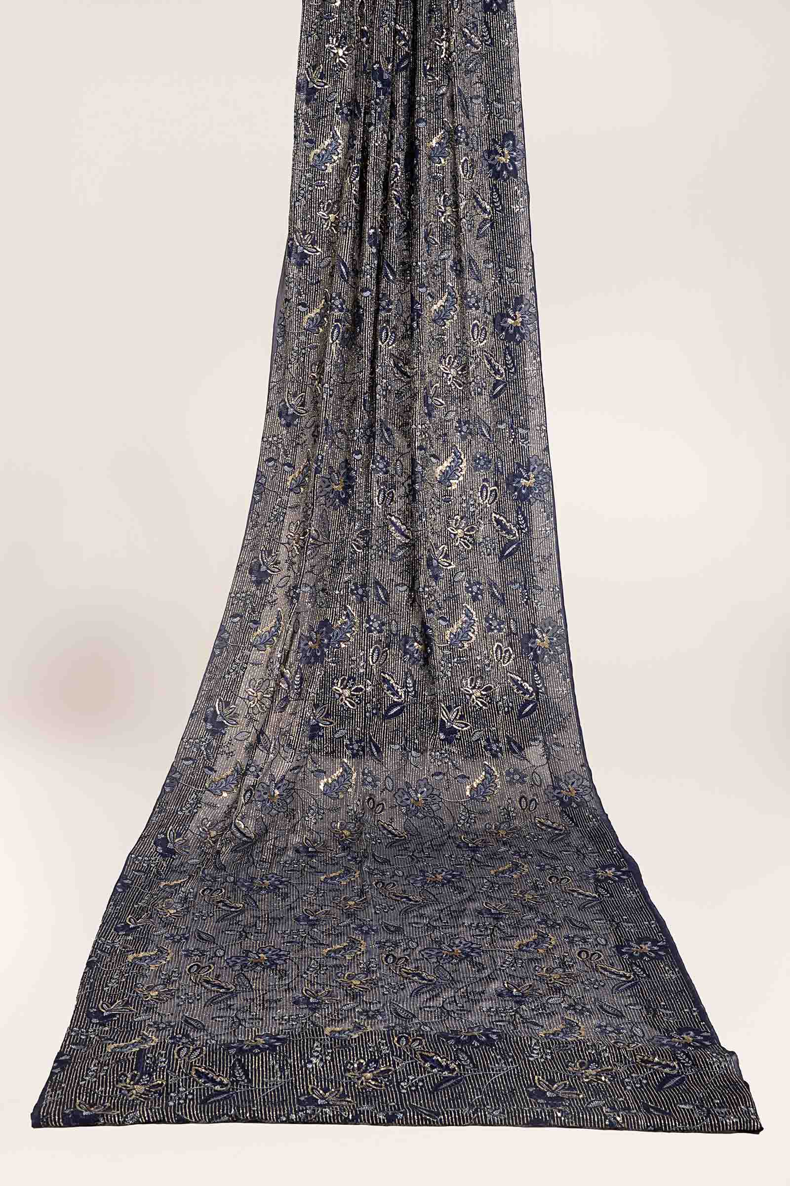 Embroidered Chiffon Fabric (3Pcs) | LF-819 - Image 13