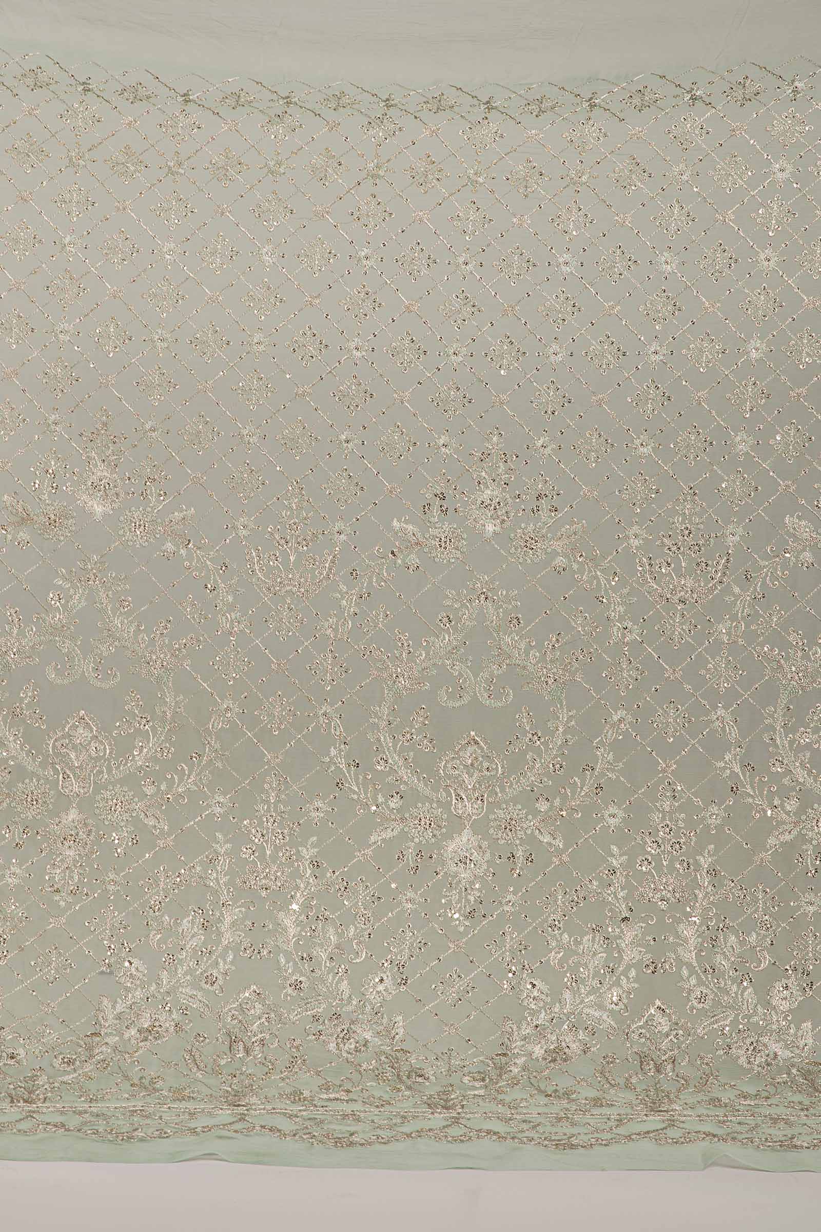 Embroidered Chiffon Fabric (1Pc) | LF-820 - Image 10