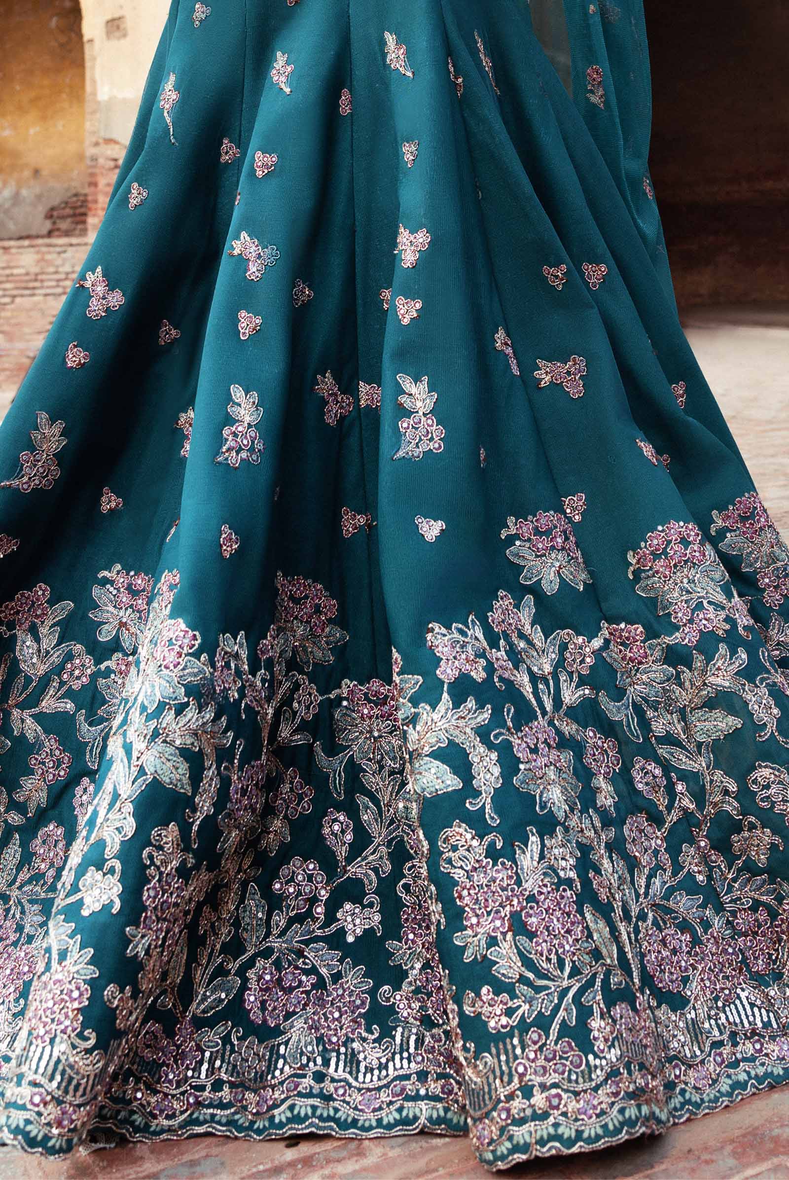 Embroidered Net Fabric (2Pcs) | LF-903 - Image 4
