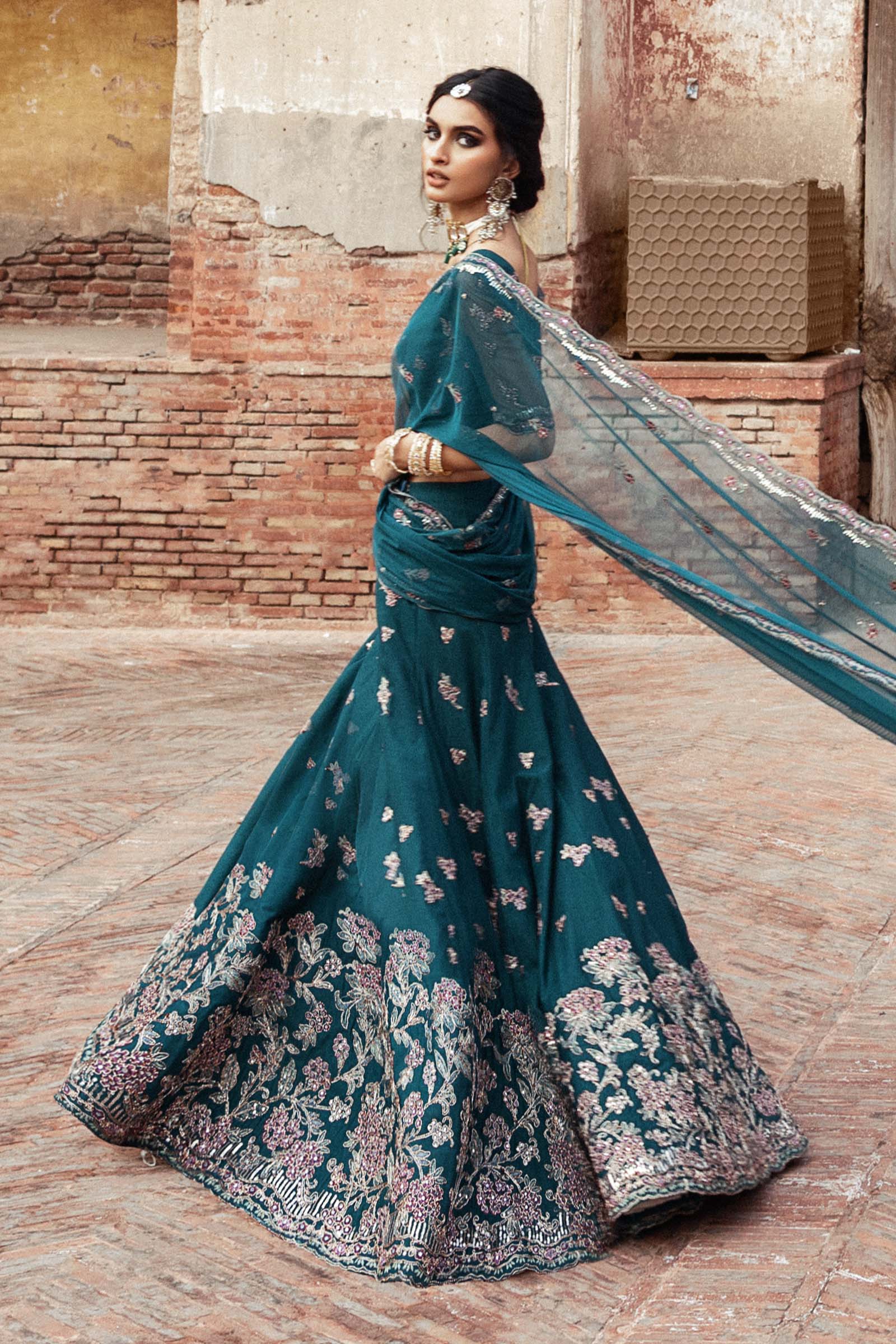 Embroidered Net Fabric (2Pcs) | LF-903 - Image 5
