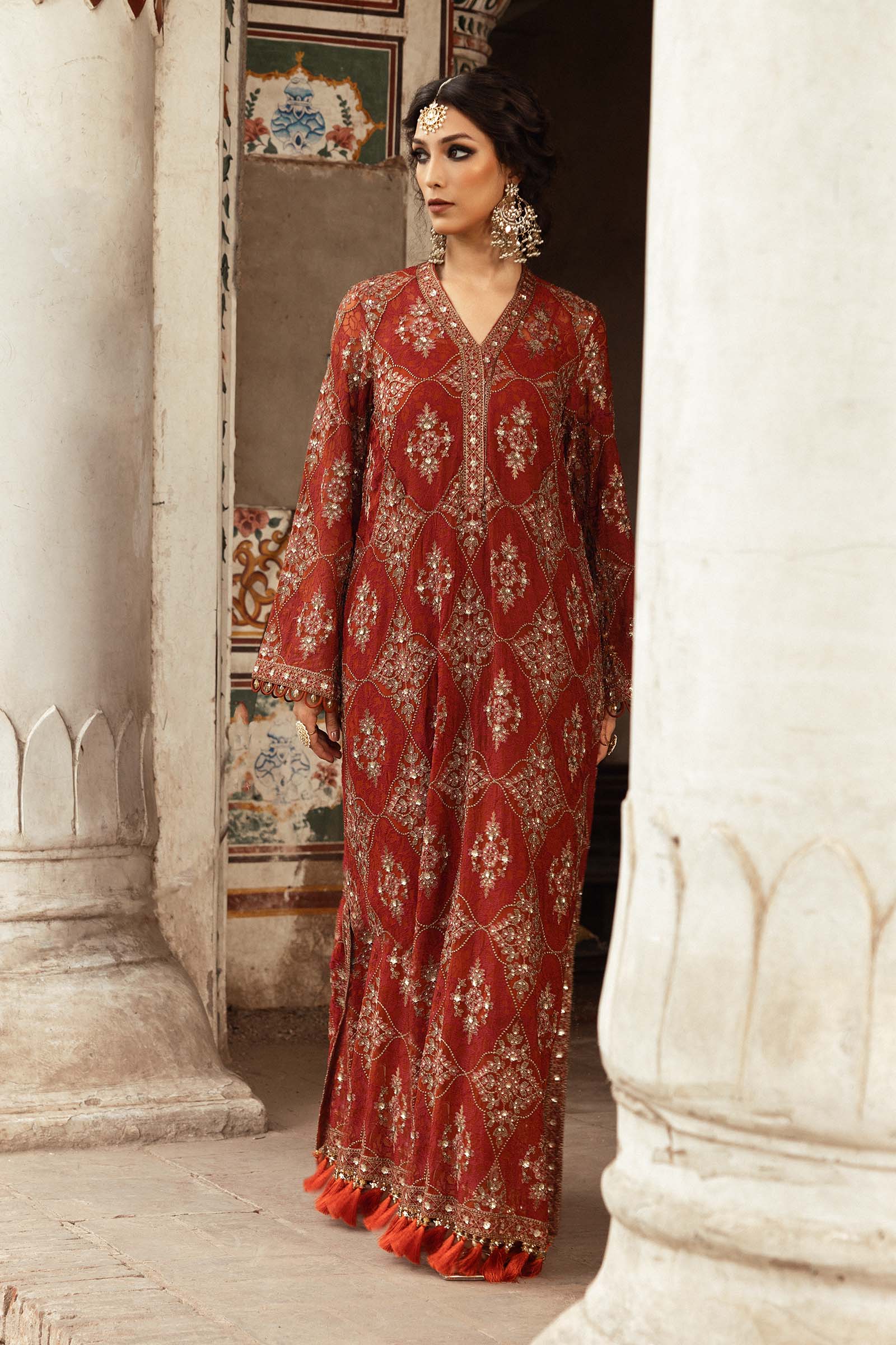 Embroidered Chiffon Fabric (2Pcs) | LF-913 - Image 3
