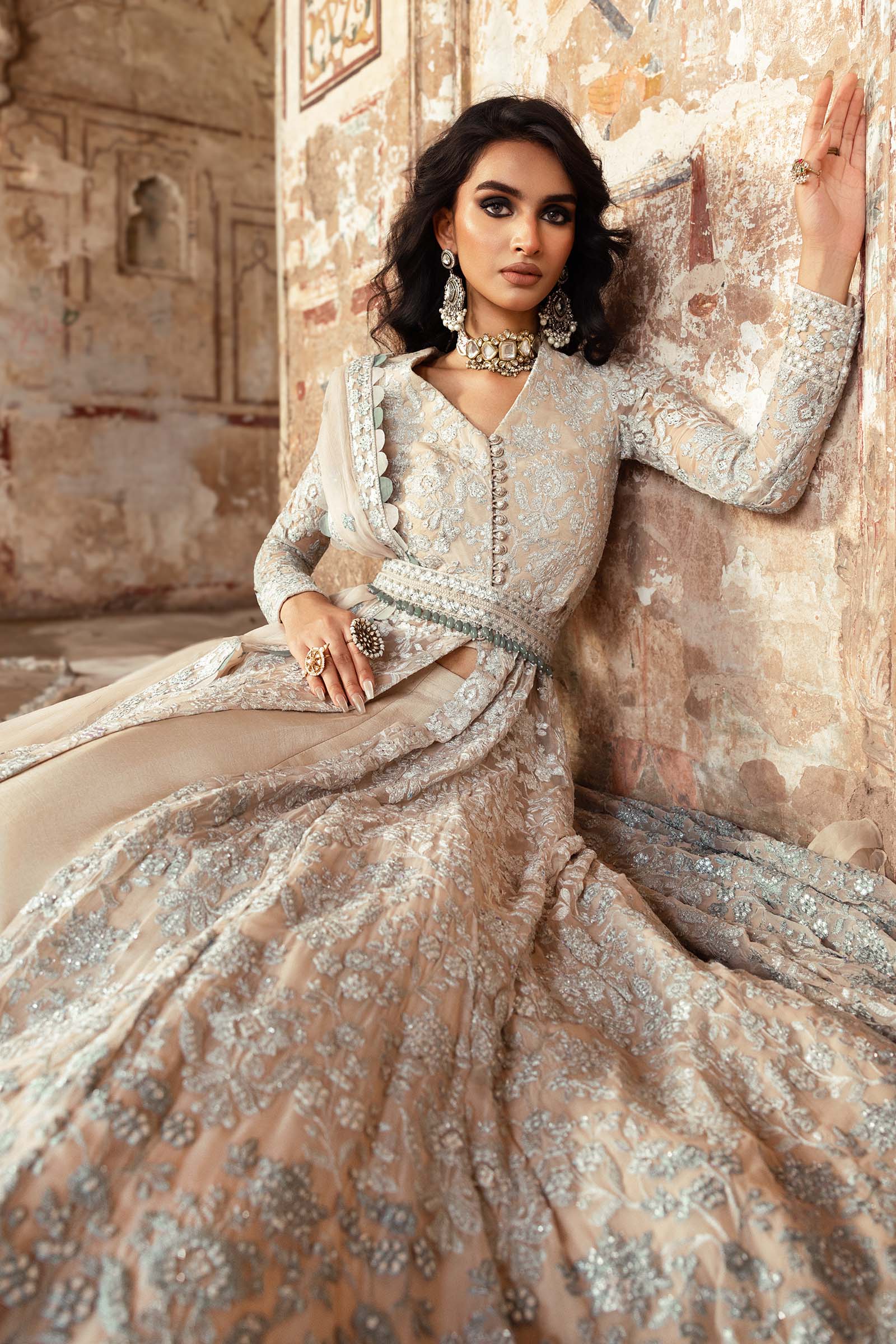 Embroidered Chiffon Fabric (2Pcs) | LF-918 - Image 11
