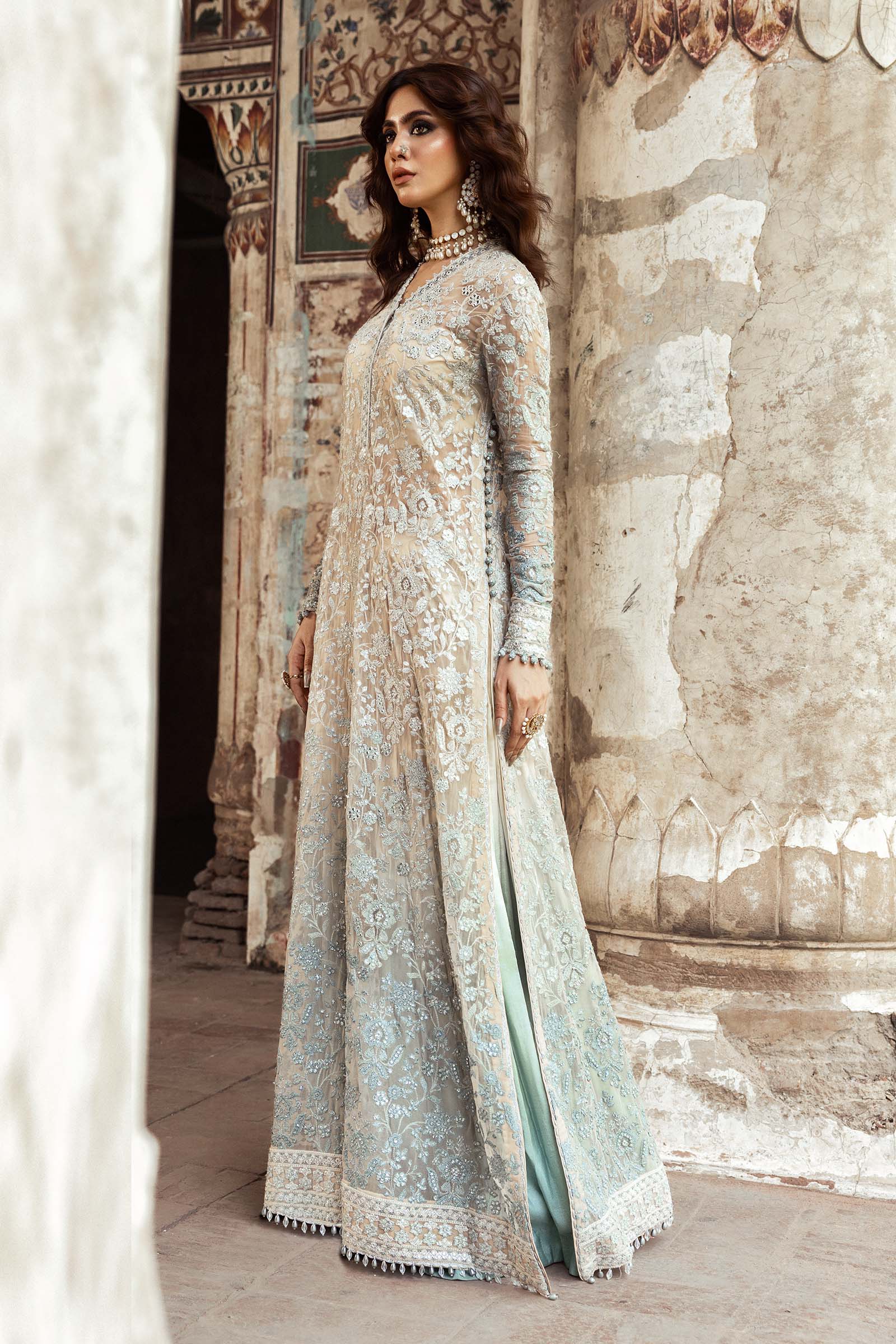 Embroidered Chiffon Fabric (2Pcs) | LF-918 - Image 15