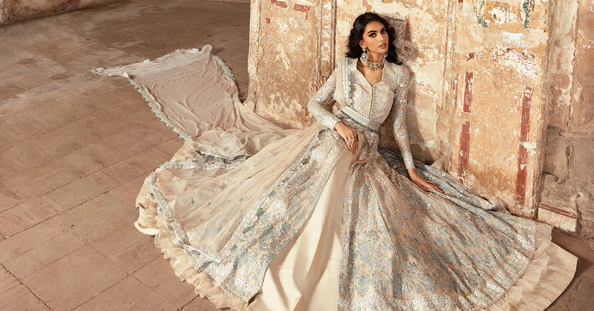 Embroidered Chiffon Fabric (2Pcs) | LF-918 - Image 16