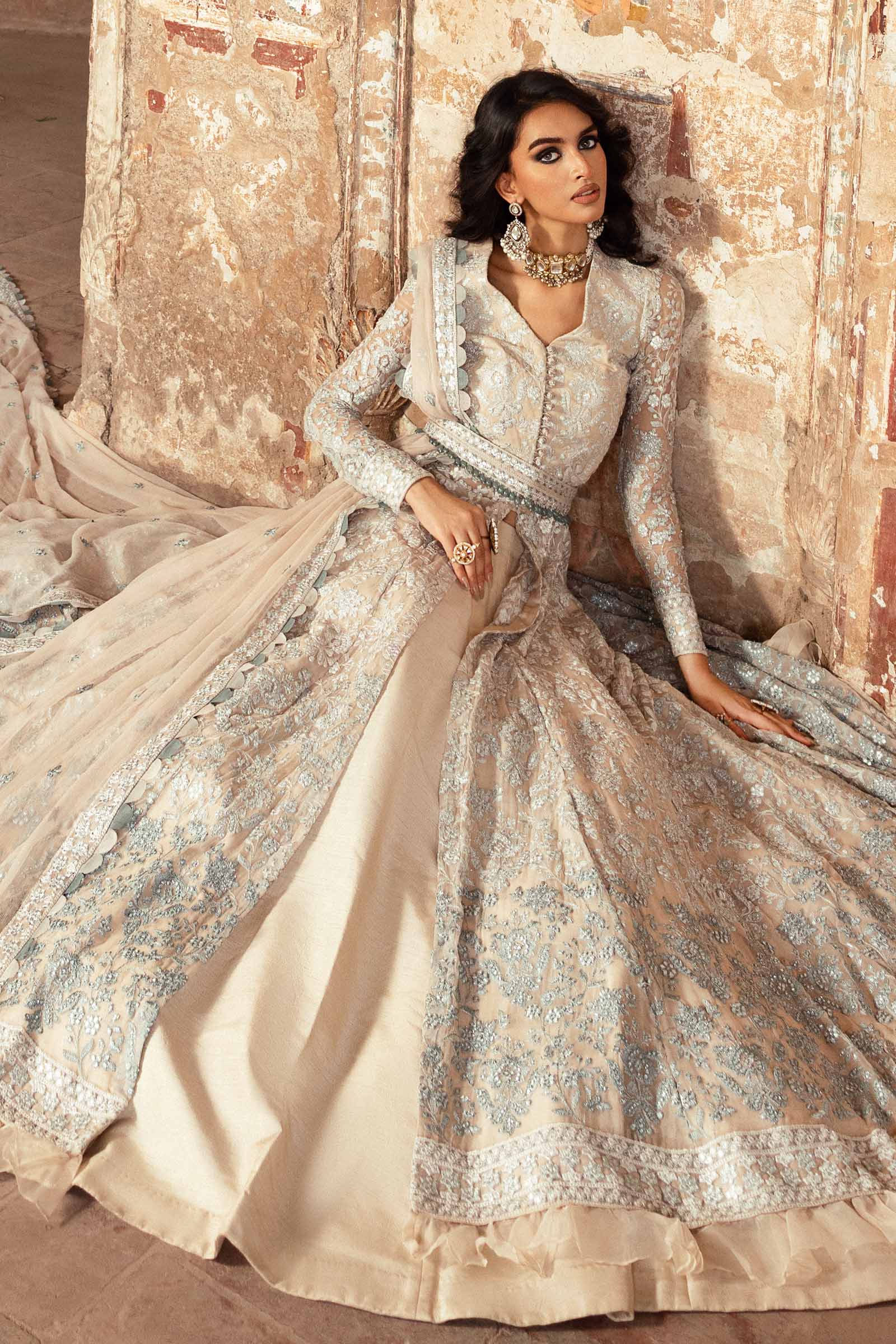 Embroidered Chiffon Fabric (2Pcs) | LF-918 - Image 9