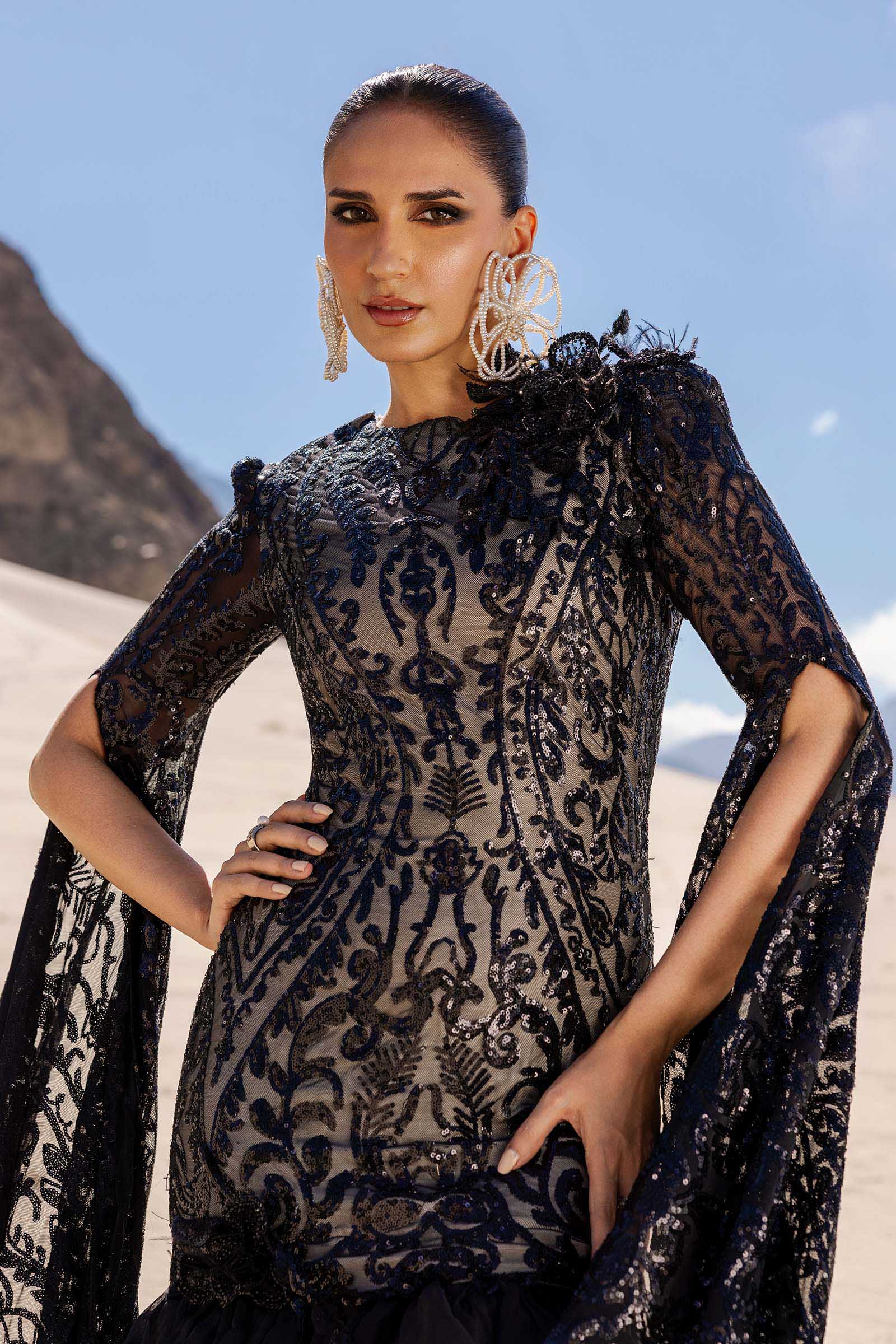 Embroidered Net Fabric (1Pc) | LF-CH25-10 - Image 3