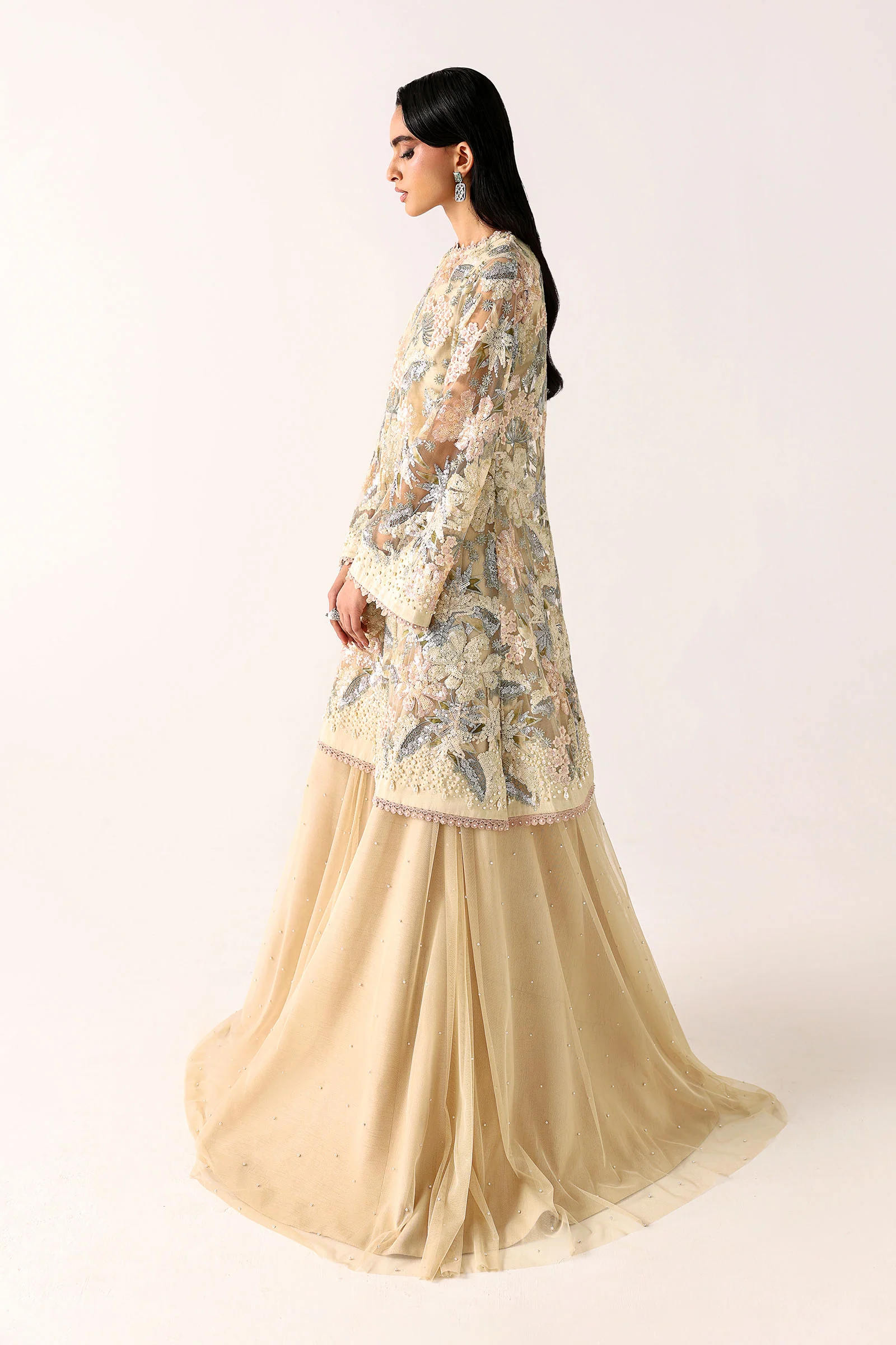 Embroidered Net Fabric (1Pc) - Image 6