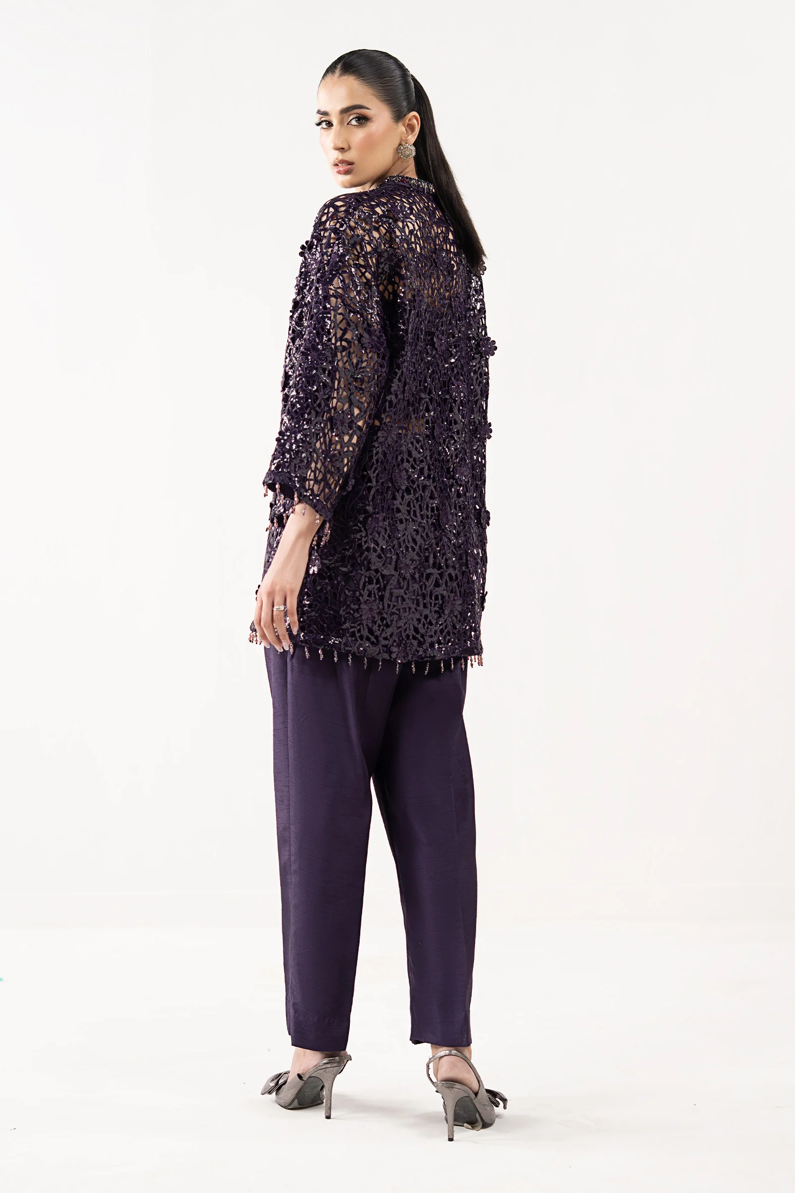Embroidered Lace Fabric (1Pc) - Image 8