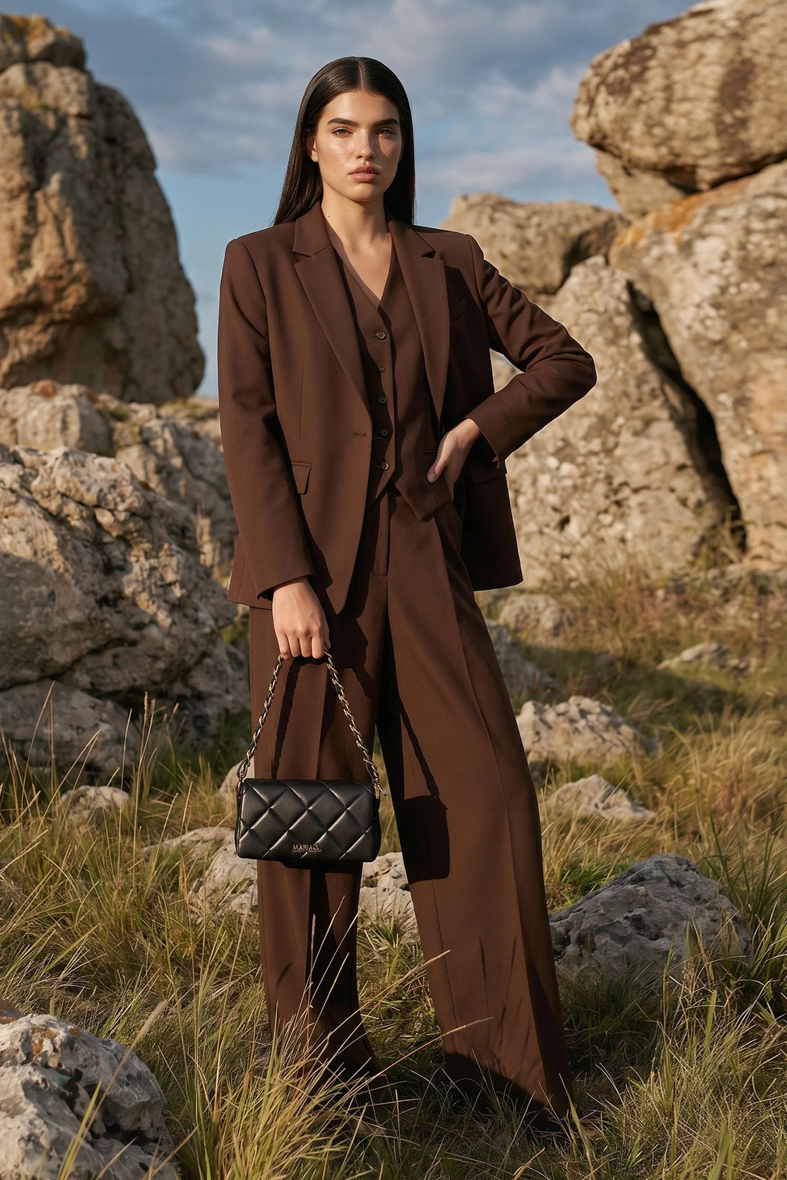 Quilted Messenger Bag - Image 4