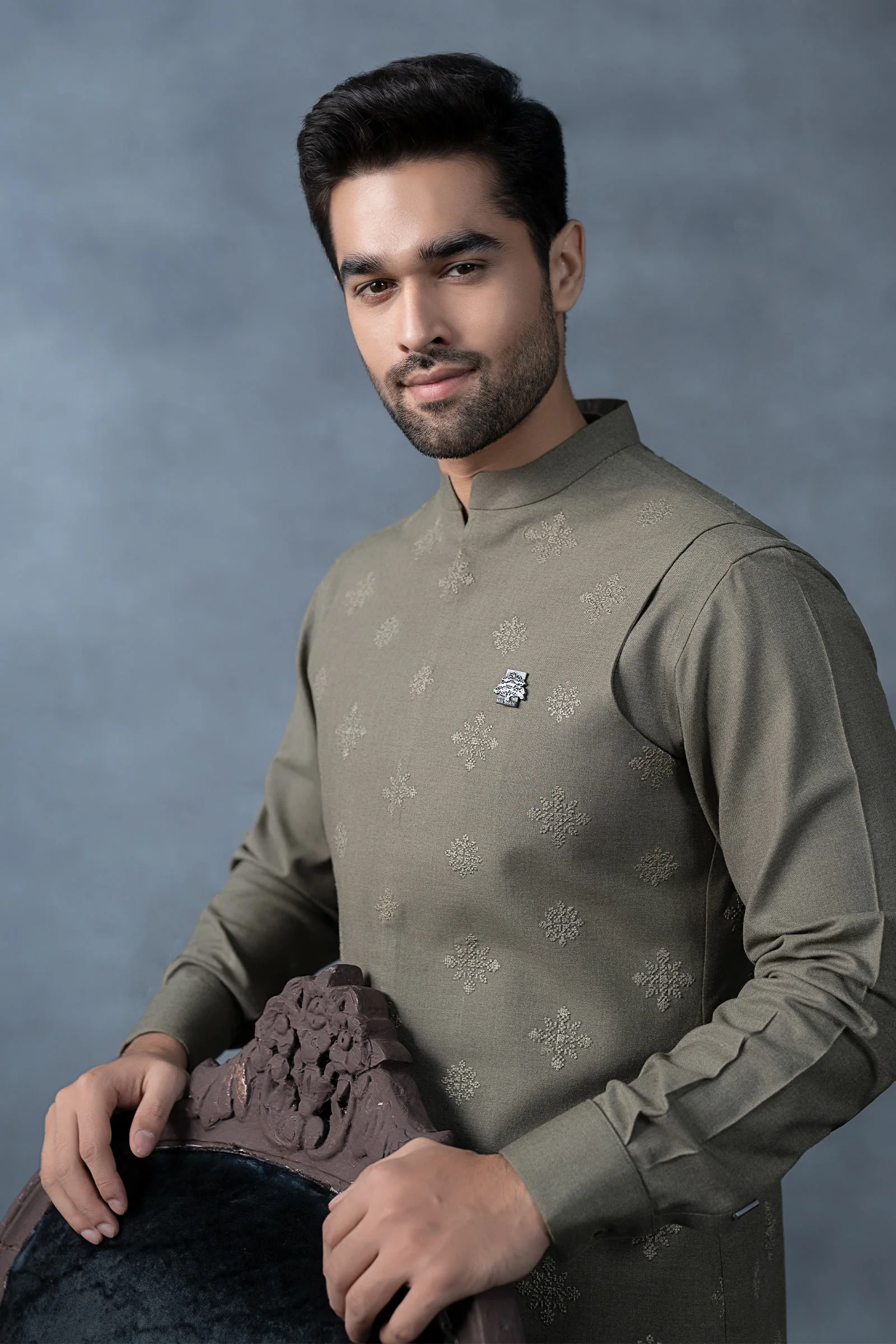 3 Piece Markhor (Polo) Wool Suit - Image 2