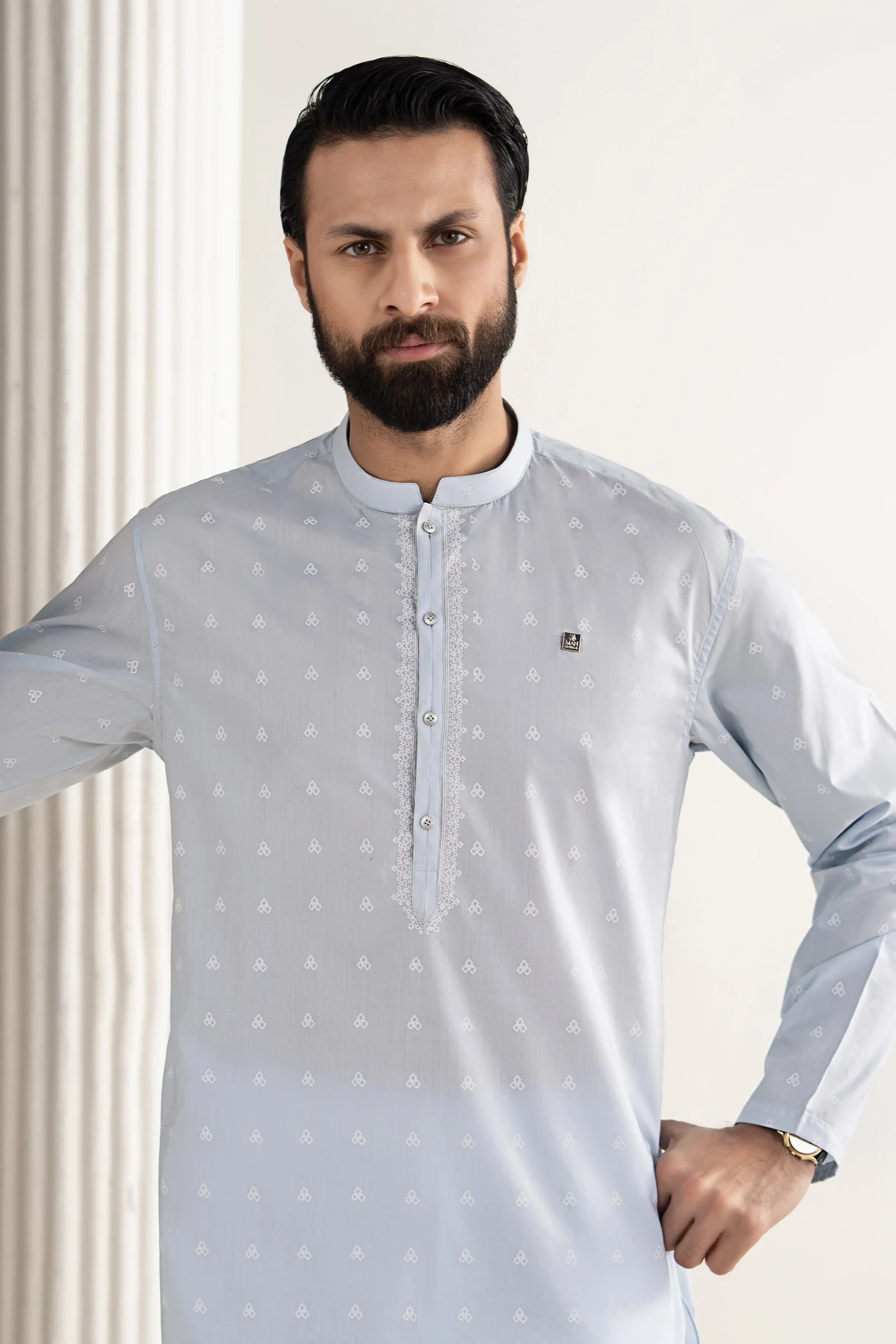 Printed Blended Kurta - Image 3