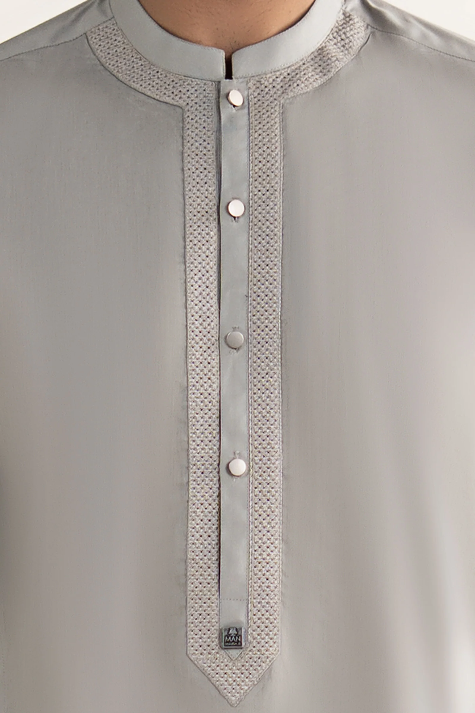 Embroidered Blended Kurta - Image 3