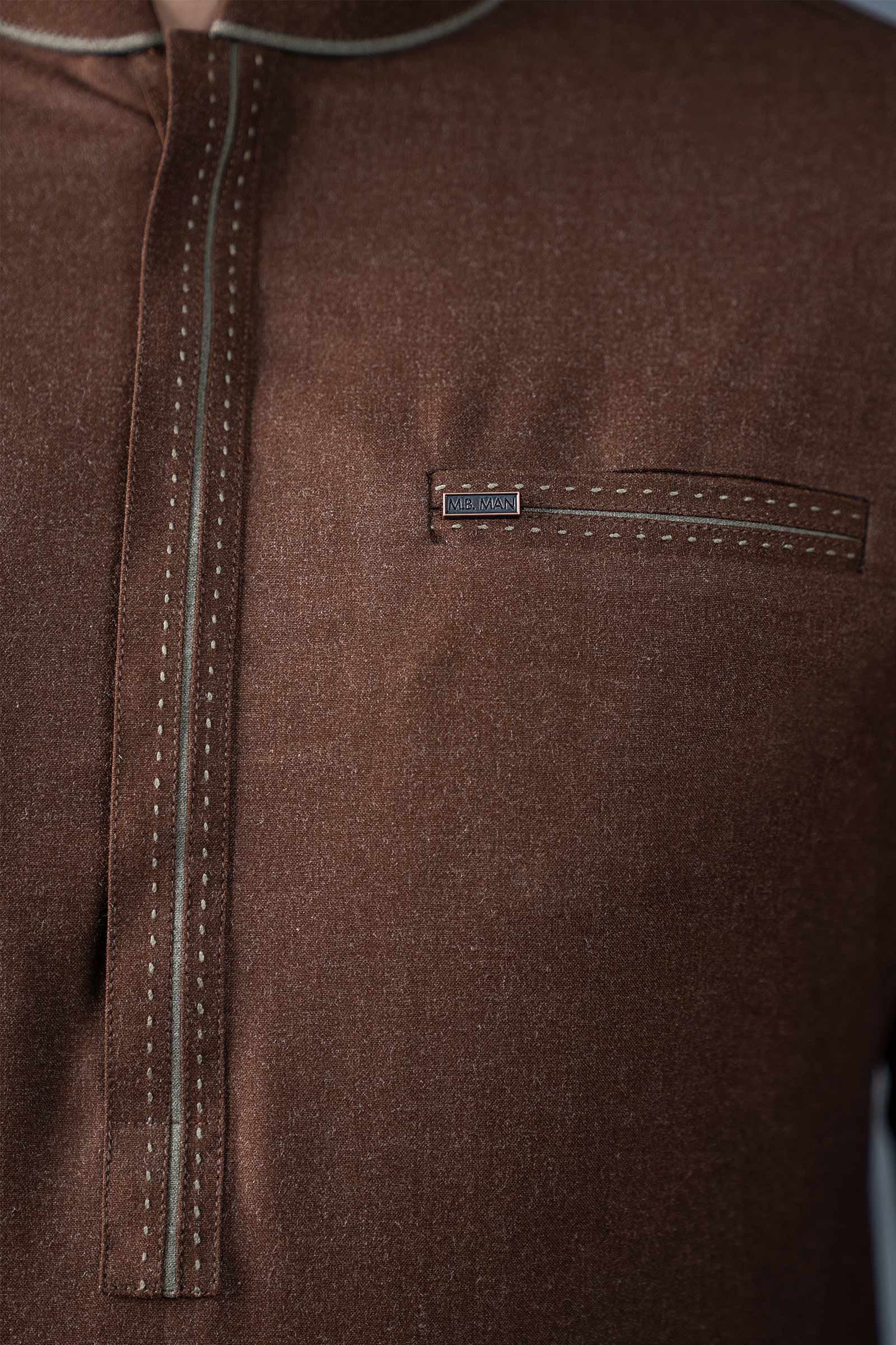Nova Yarn Dyed Khaddar Kurta - Image 4