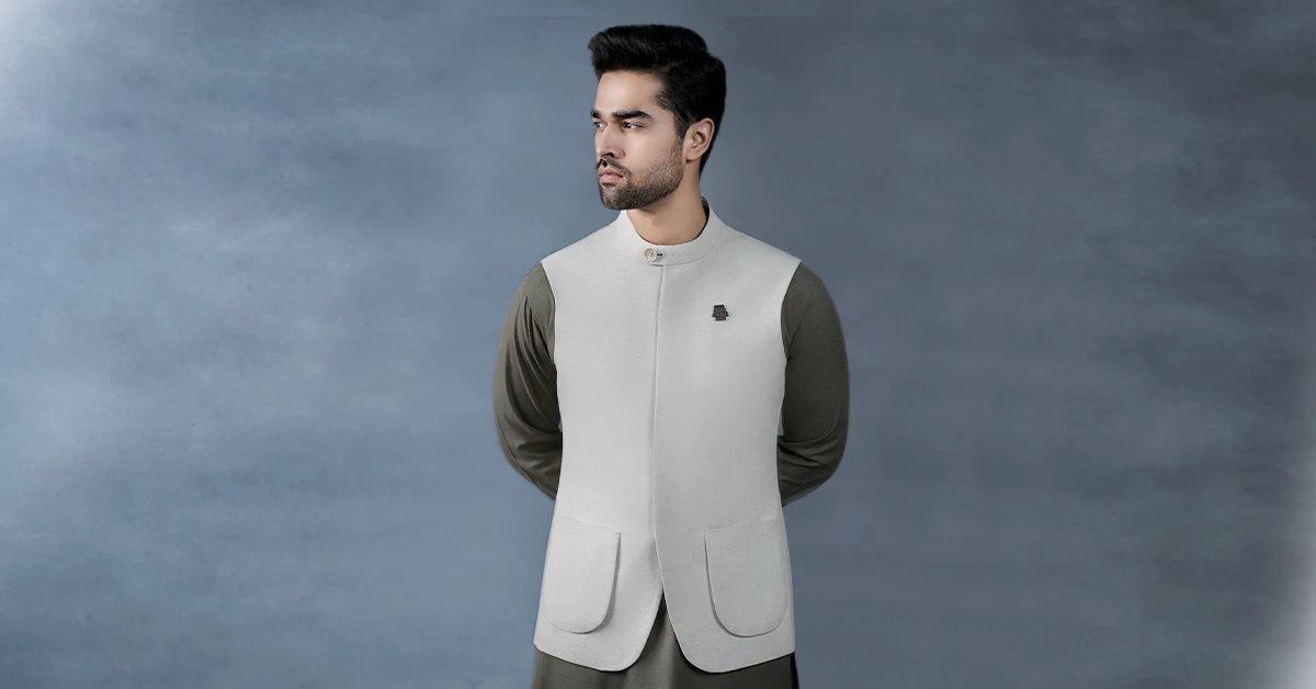 Natural Karandi Waistcoat - Image 5