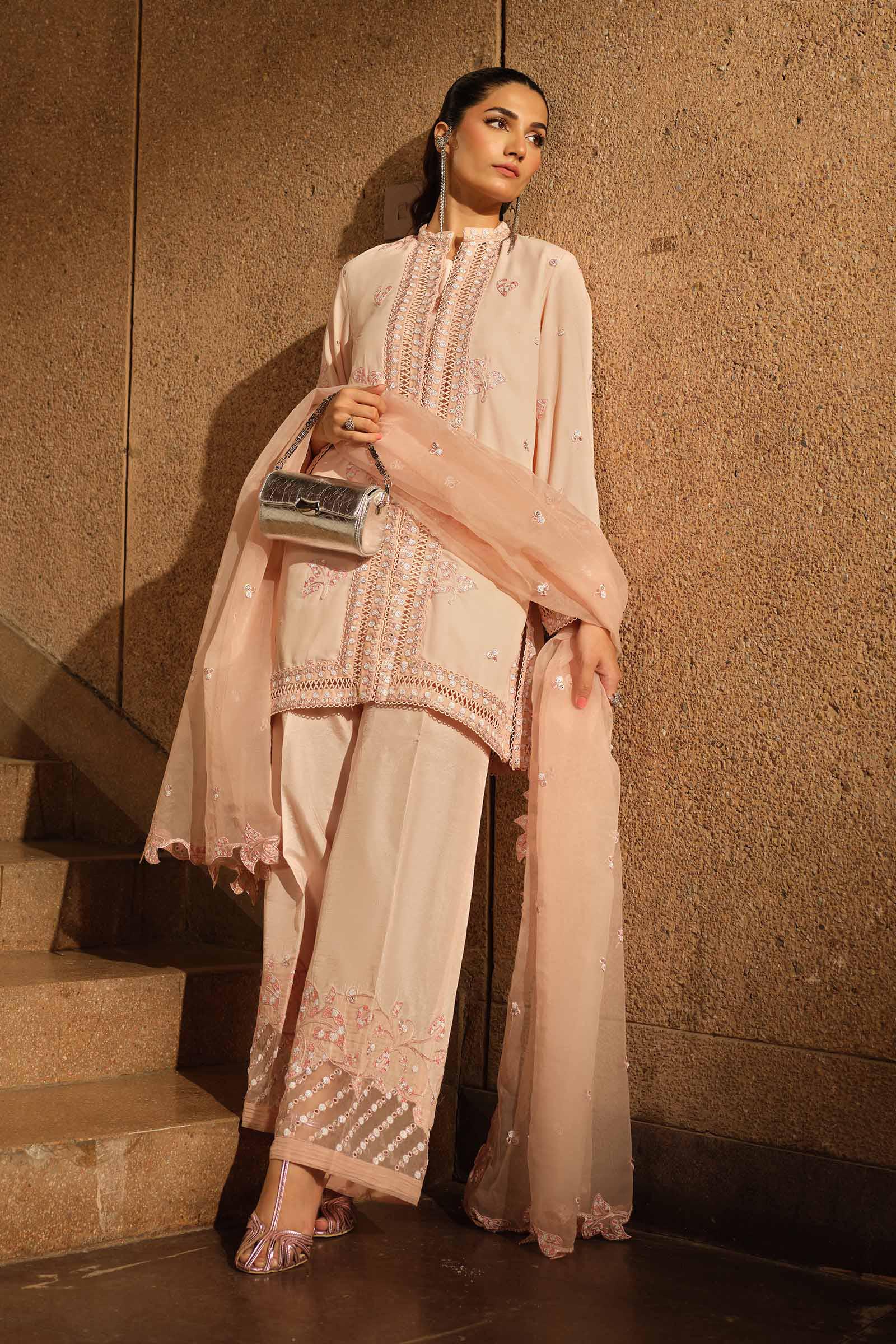 3 Piece Embroidered Georgette Suit - Image 2