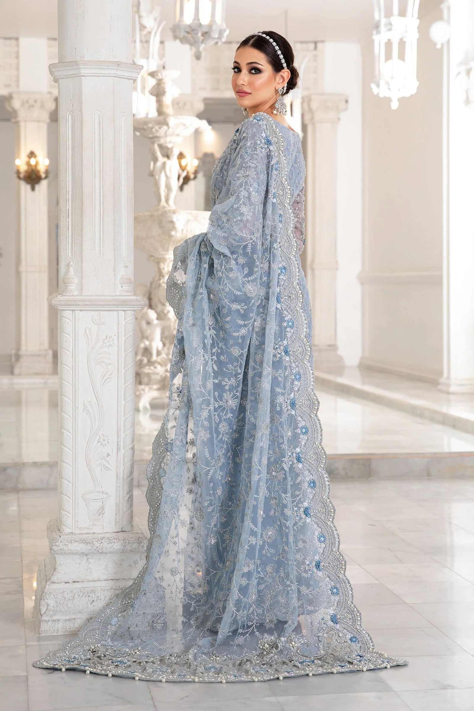 Maria B. Couture Ice Blue MC-049 - Image 3