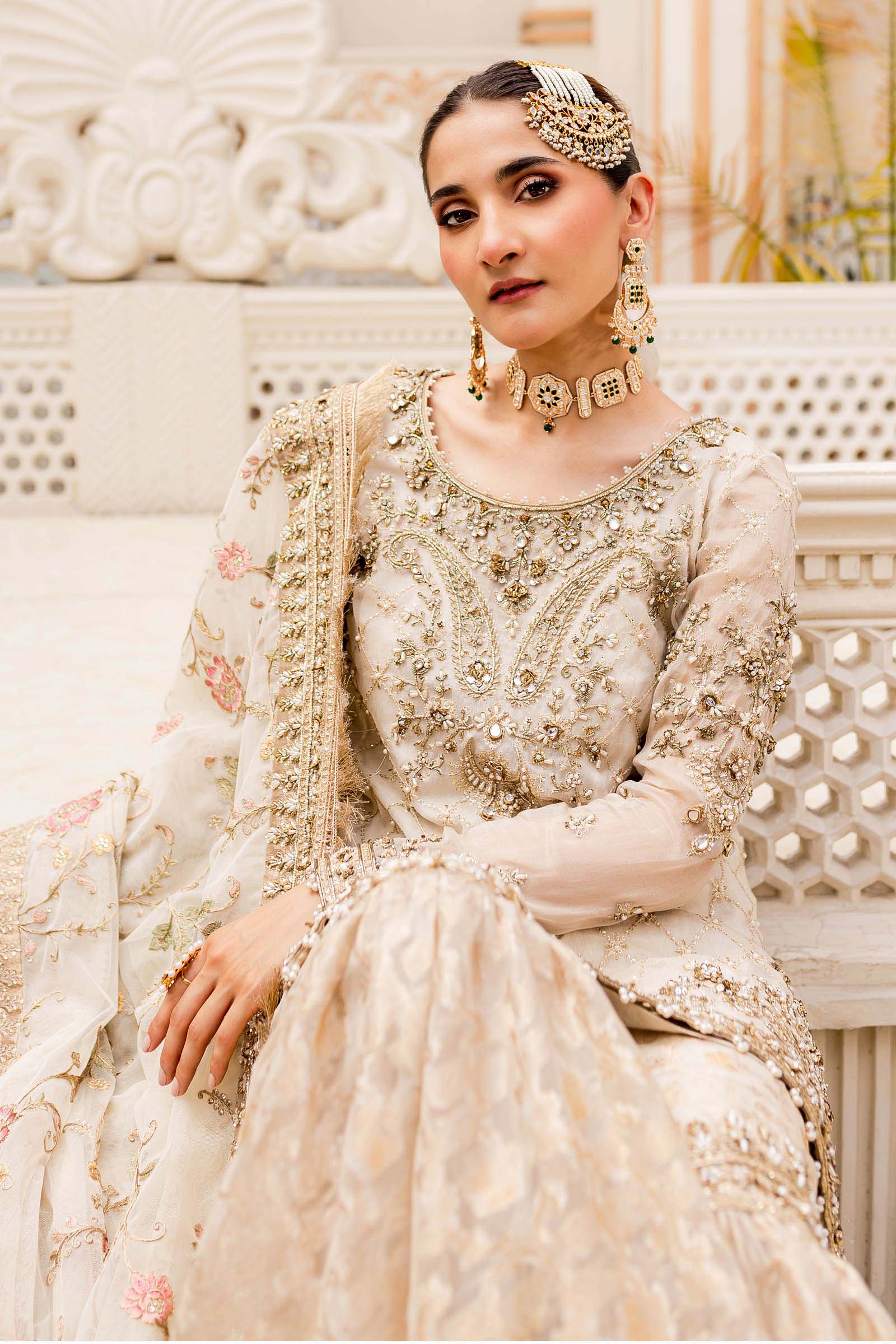 Maria B. Couture Ivory Gold MC-906 - Image 2
