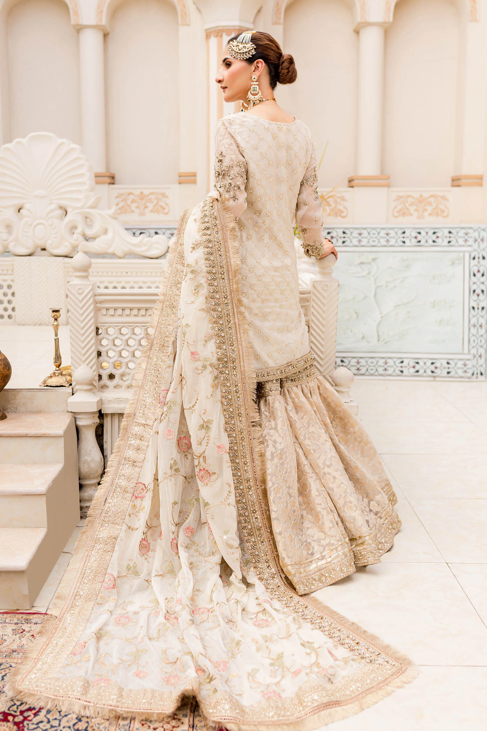 Maria B. Couture Ivory Gold MC-906 - Image 7