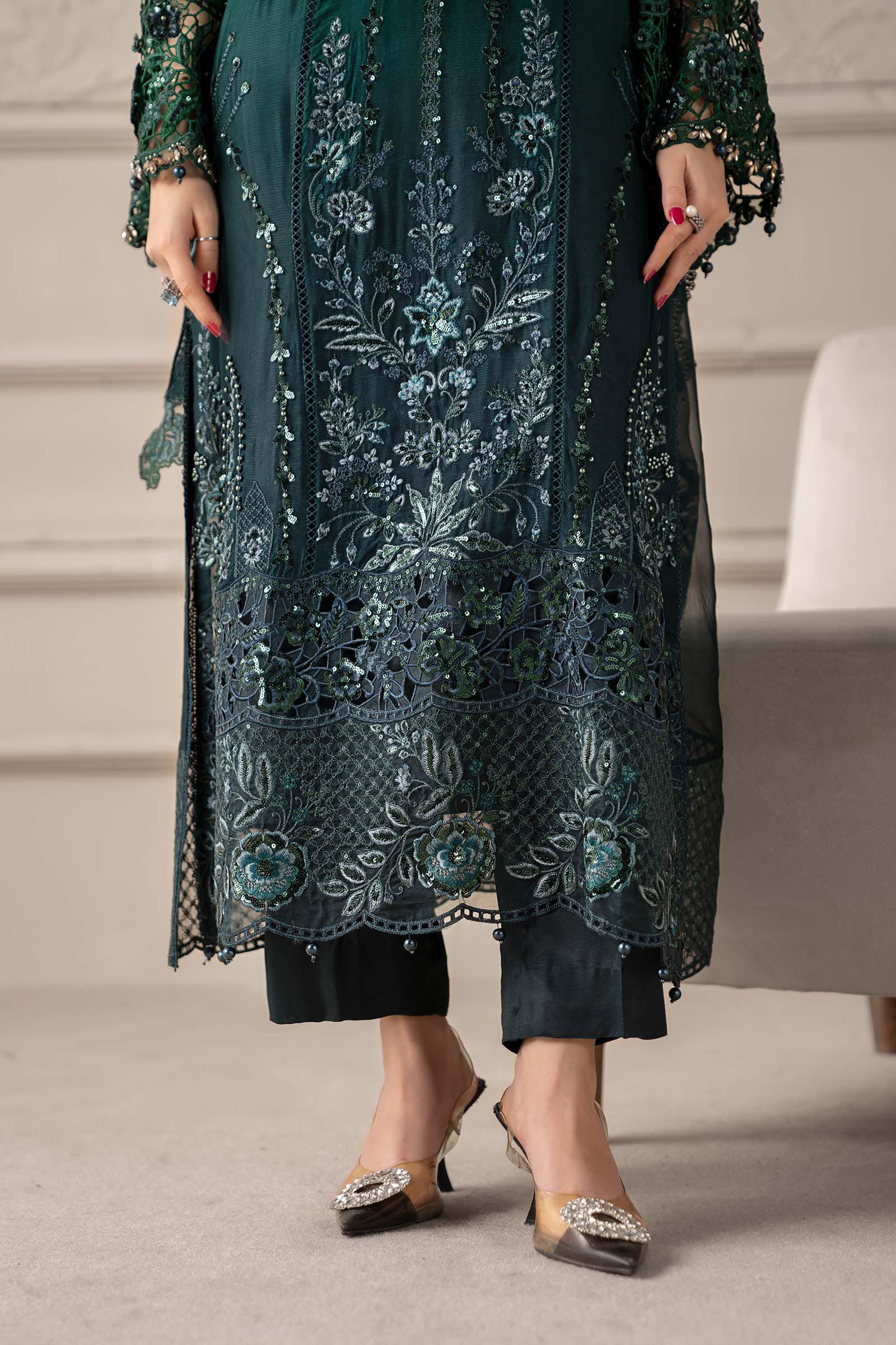 3 Piece Embroidered Chiffon Suit | MCS-25-106 - Image 6