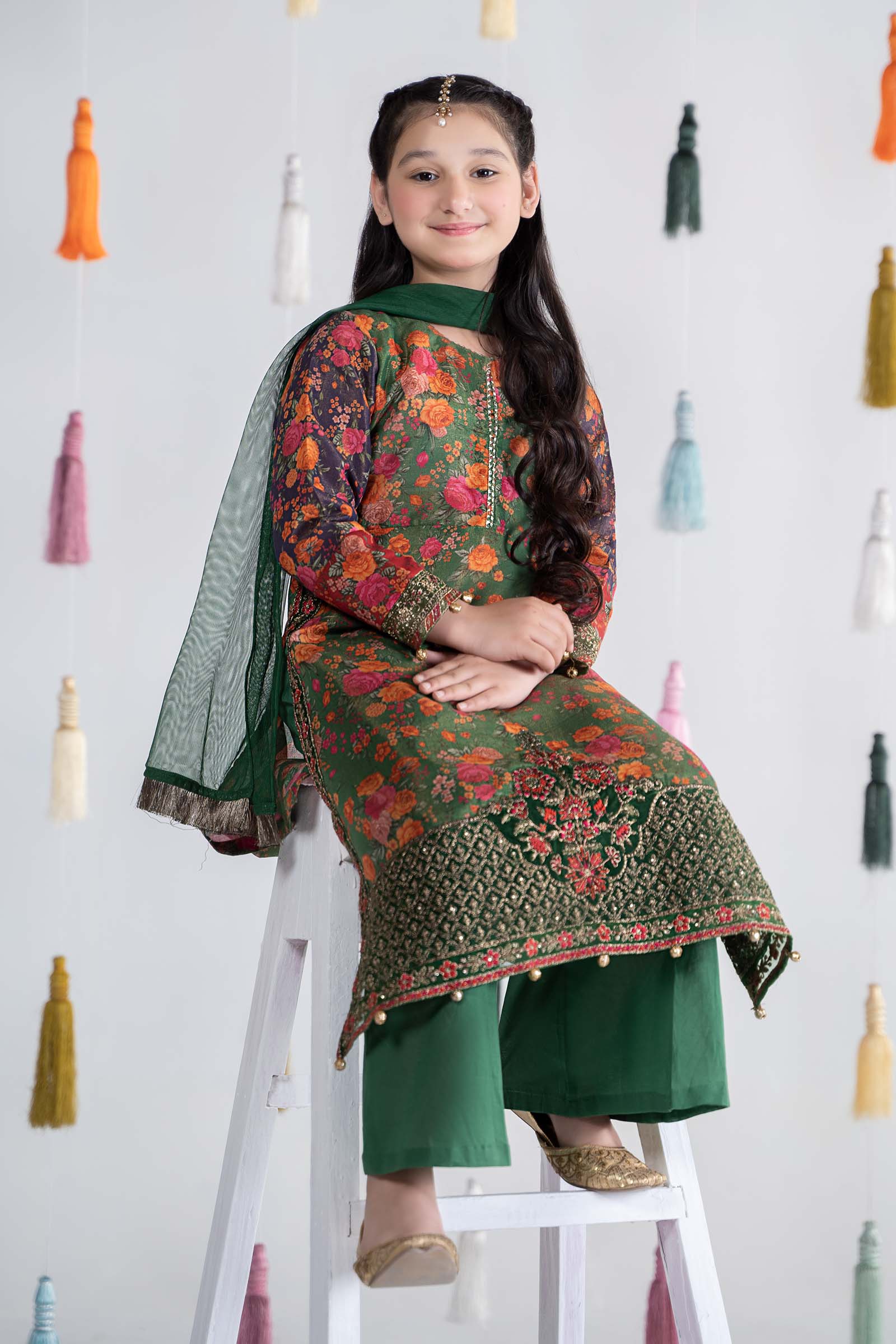 3 Piece Printed Cotton Masoori Suit - Image 7
