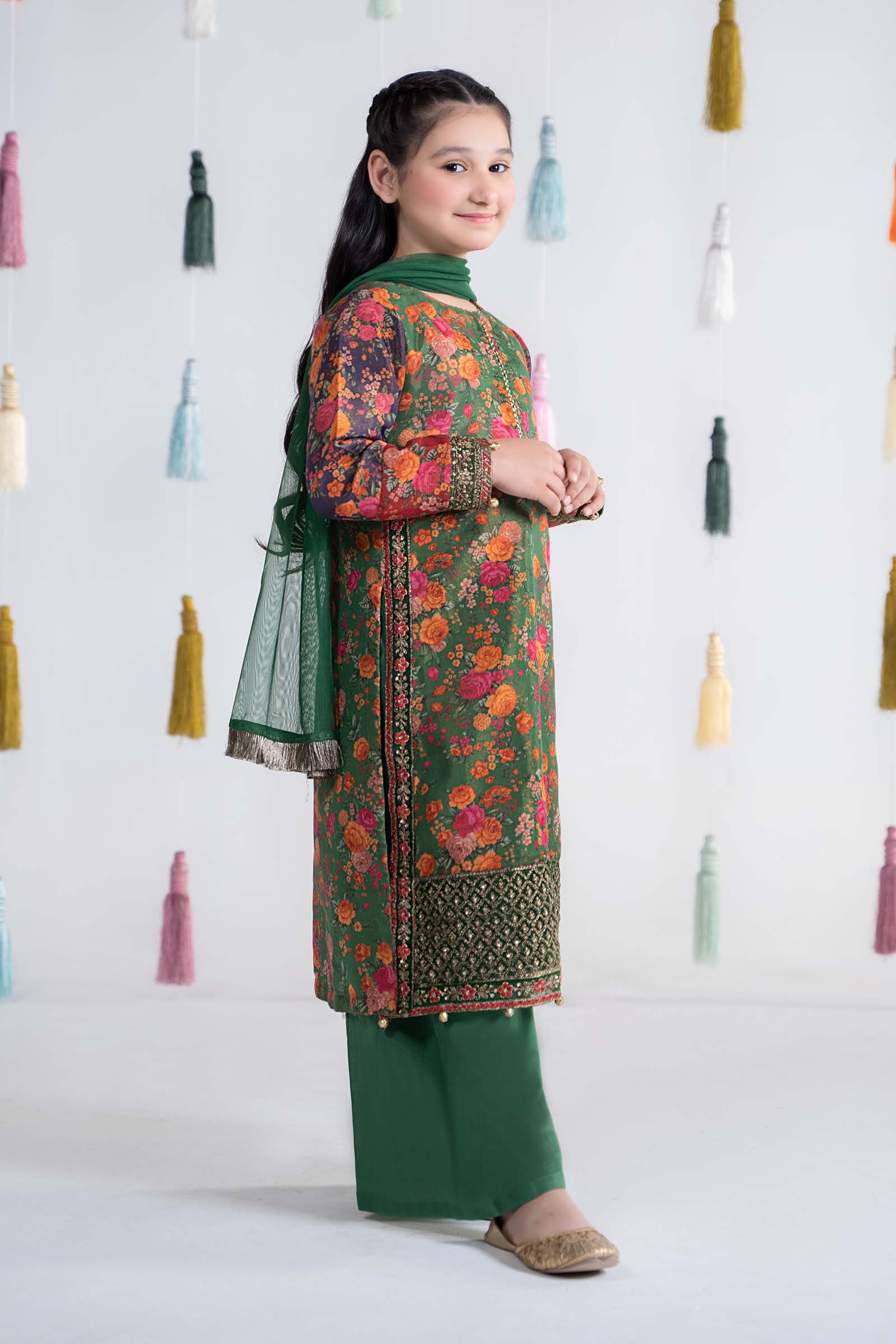 3 Piece Printed Cotton Masoori Suit - Image 8
