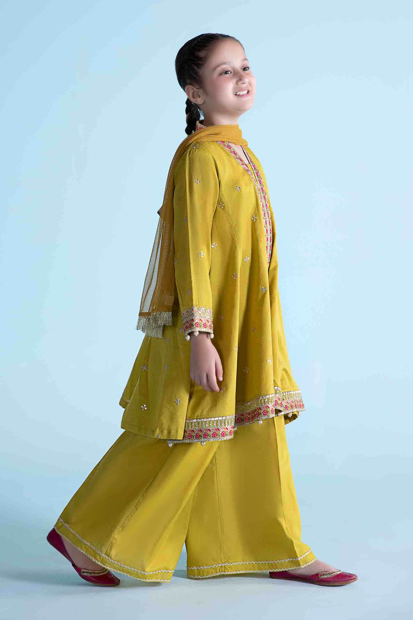 3 Piece Dyed Dobby Lawn Suit - Image 5