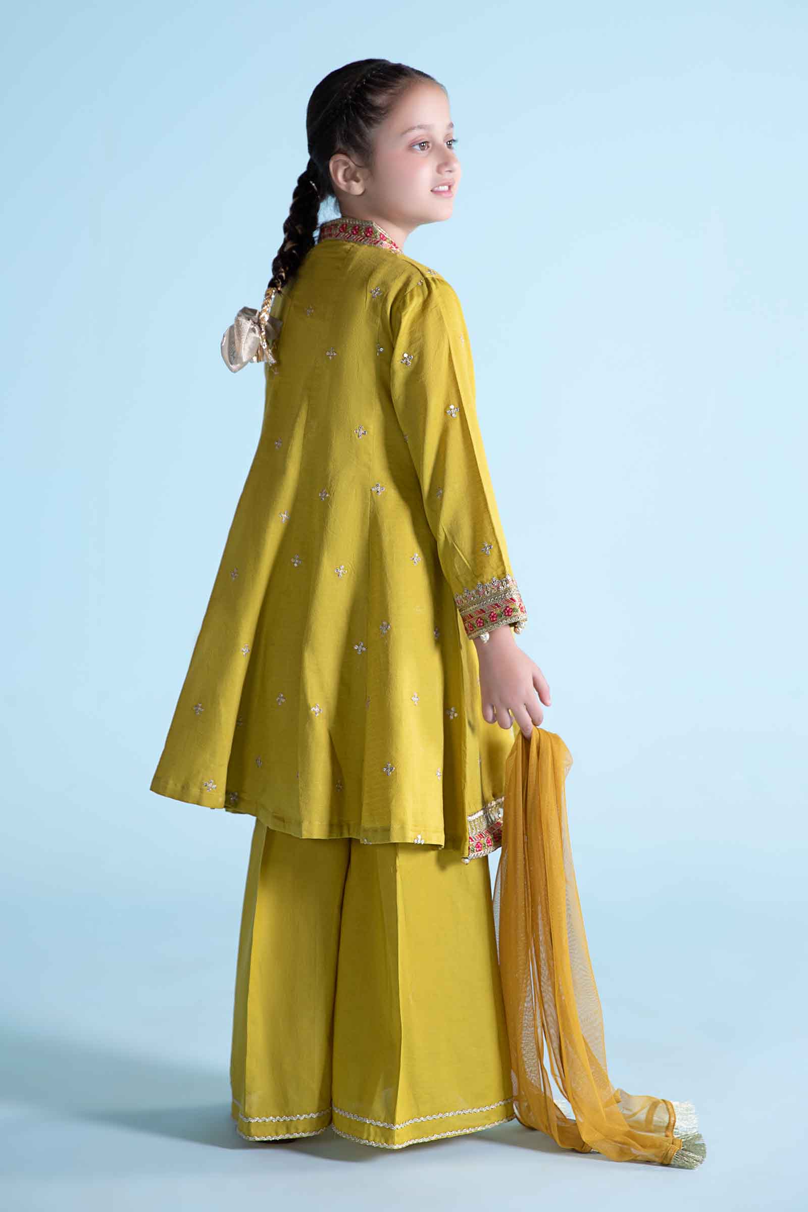 3 Piece Dyed Dobby Lawn Suit - Image 6