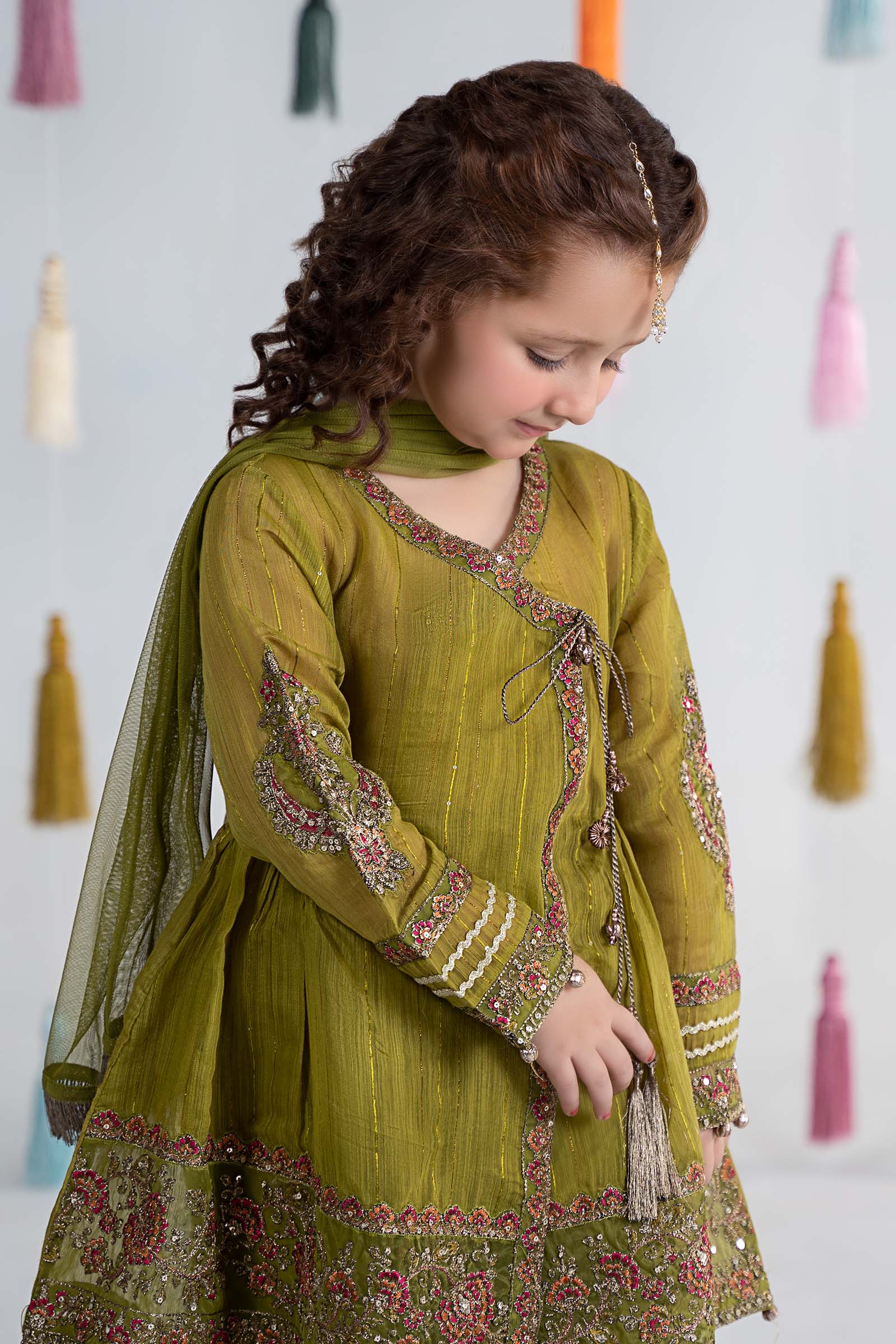 3 Piece Dyed Doria Paper Cotton Suit - Image 4