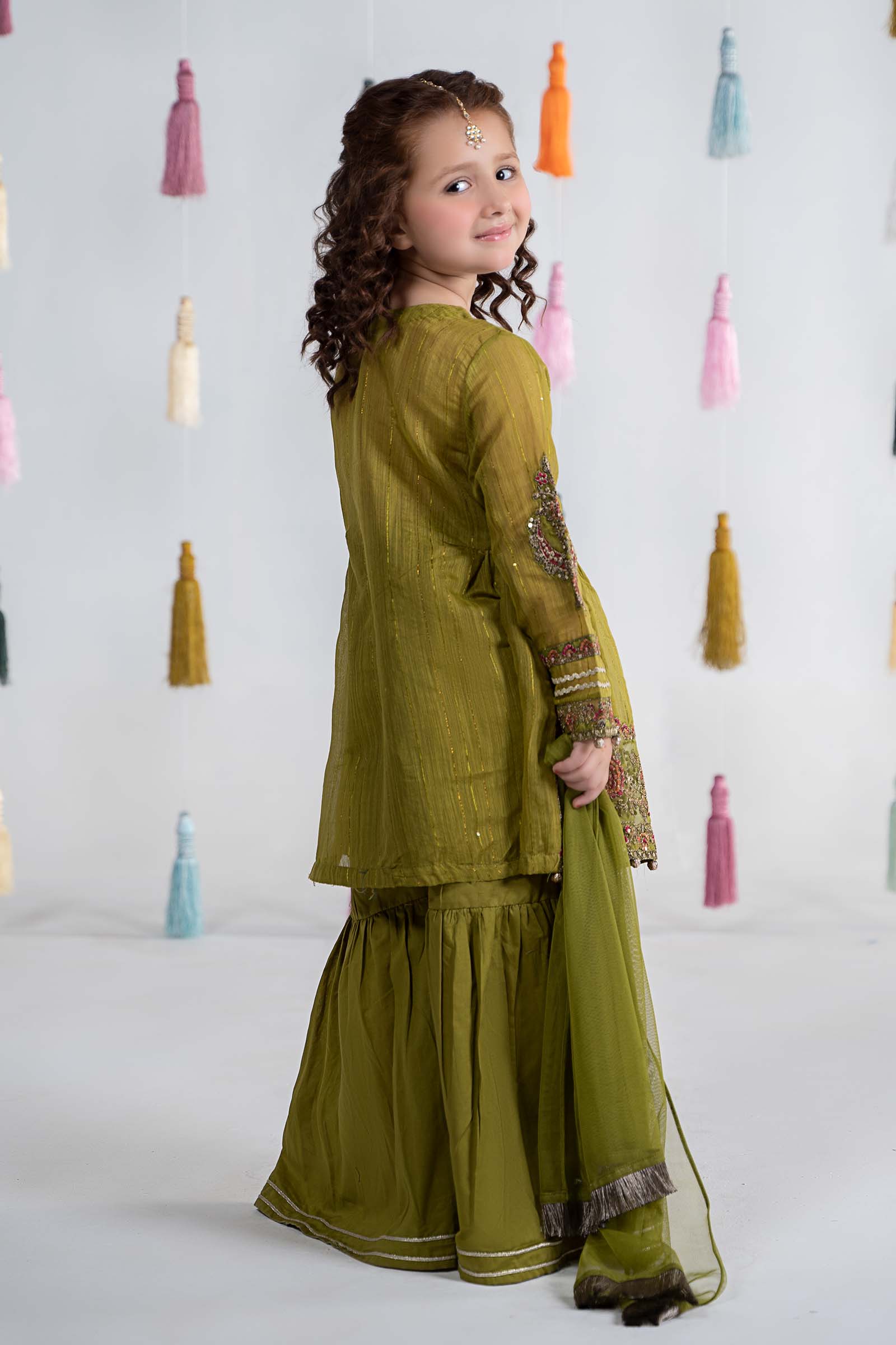 3 Piece Dyed Doria Paper Cotton Suit - Image 7