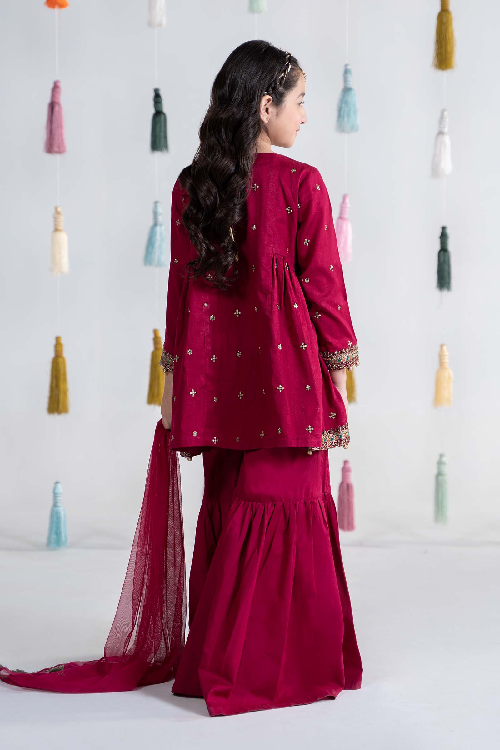 3 Piece Dyed Dobby Lawn Suit - Image 7