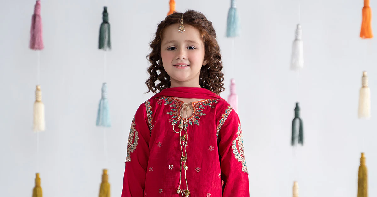 3 Piece Embroidered Doria Cotton Suit - Image 10
