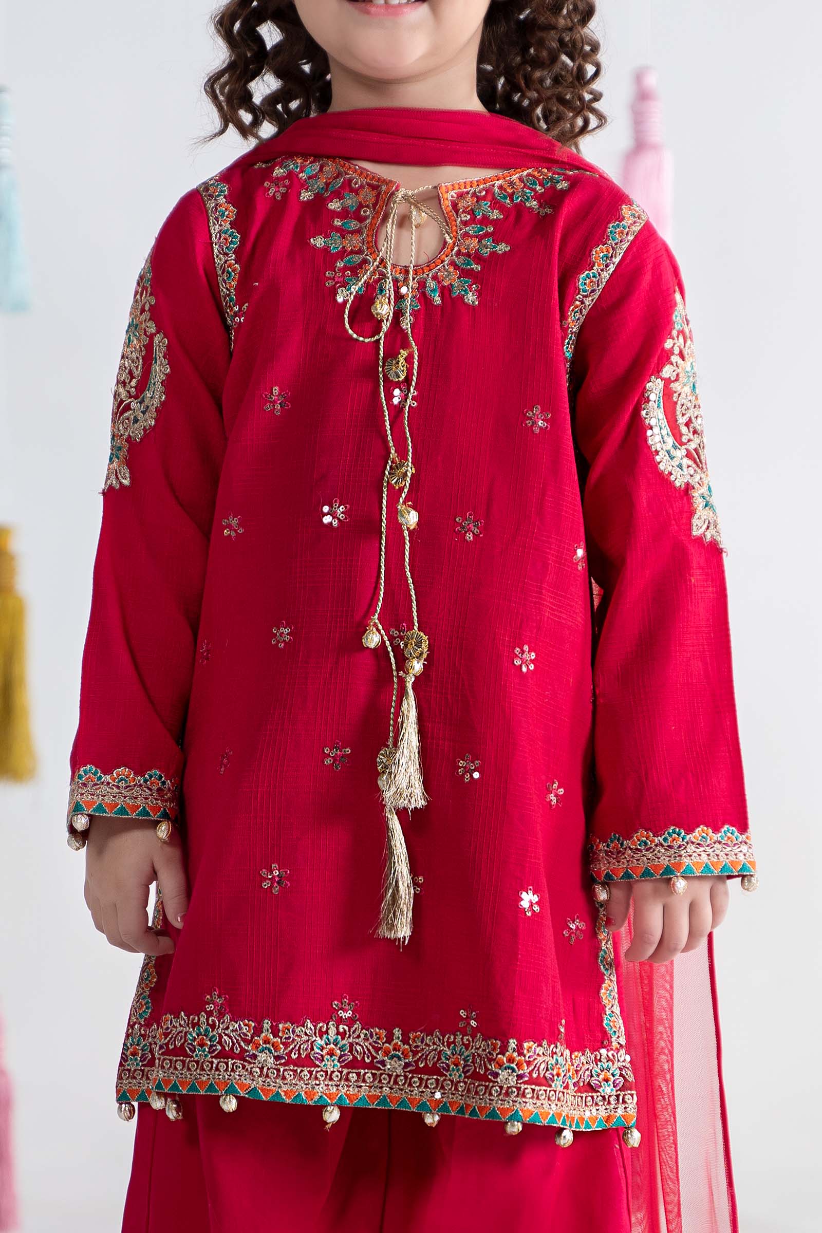 3 Piece Embroidered Doria Cotton Suit - Image 5