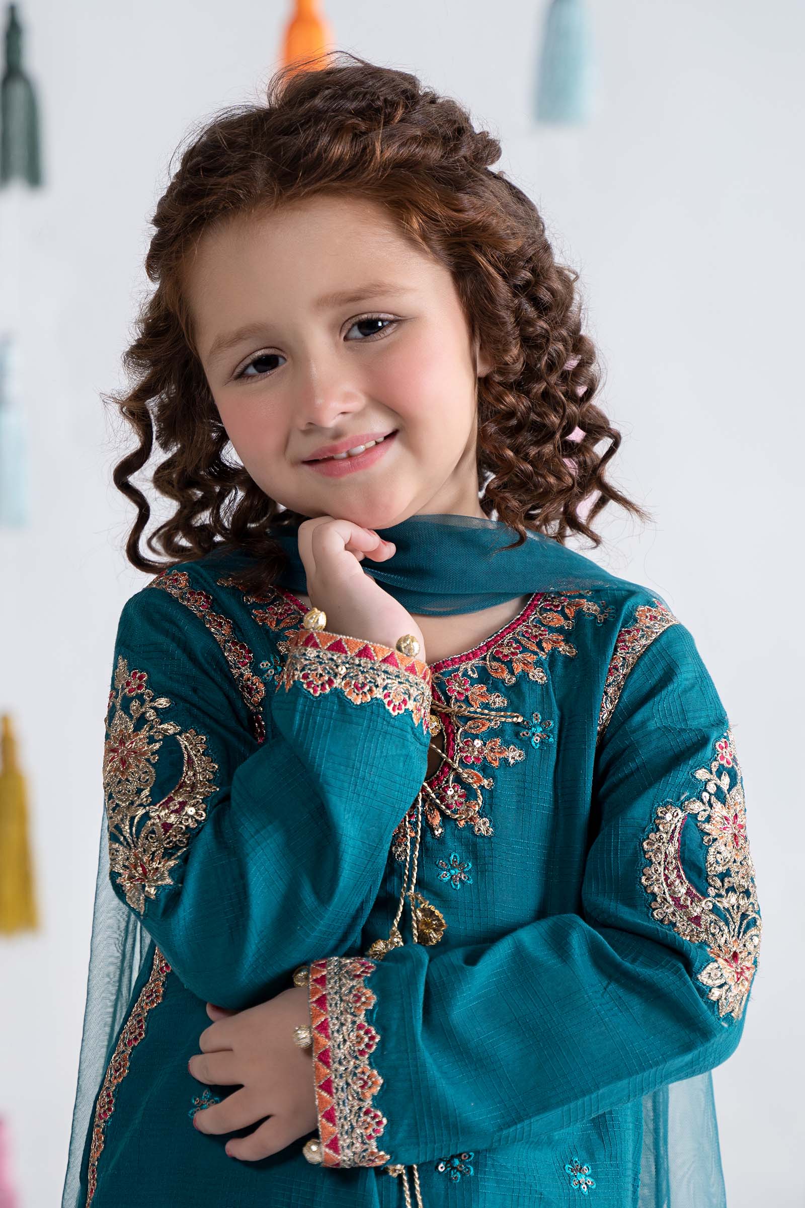 3 Piece Embroidered Doria Cotton Suit - Image 3