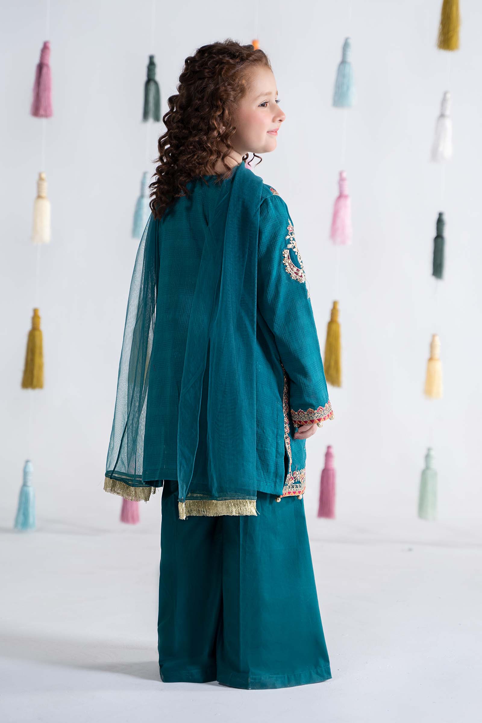 3 Piece Embroidered Doria Cotton Suit - Image 7