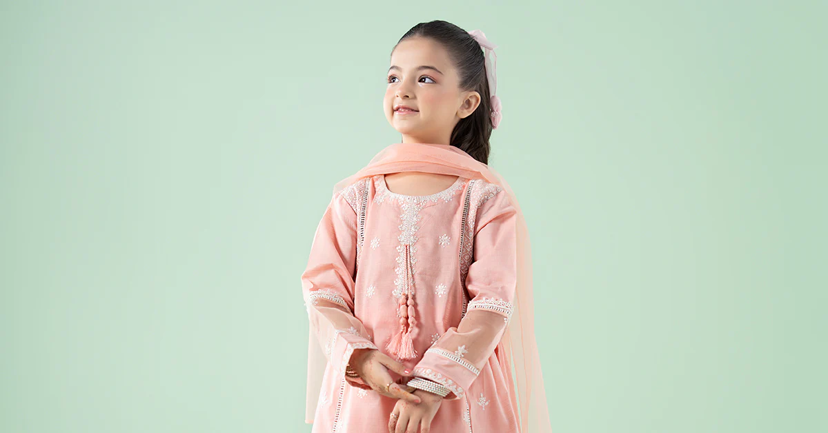 3 Piece Embroidered Dobby Suit - Image 7