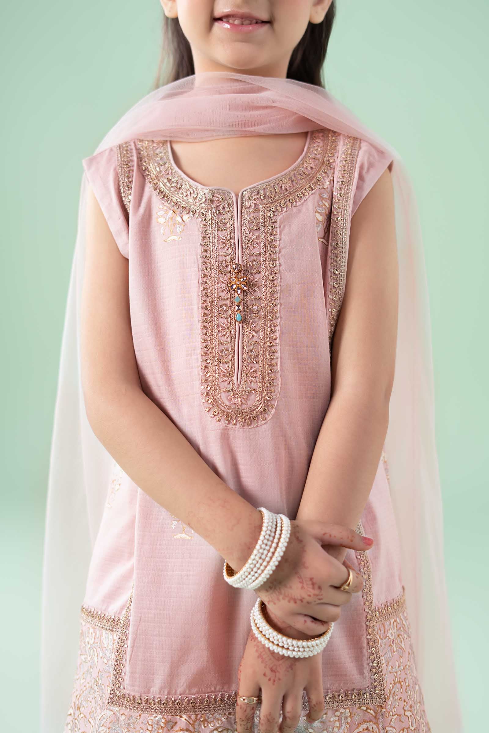 3 Piece Embroidered Dobby Suit - Image 4