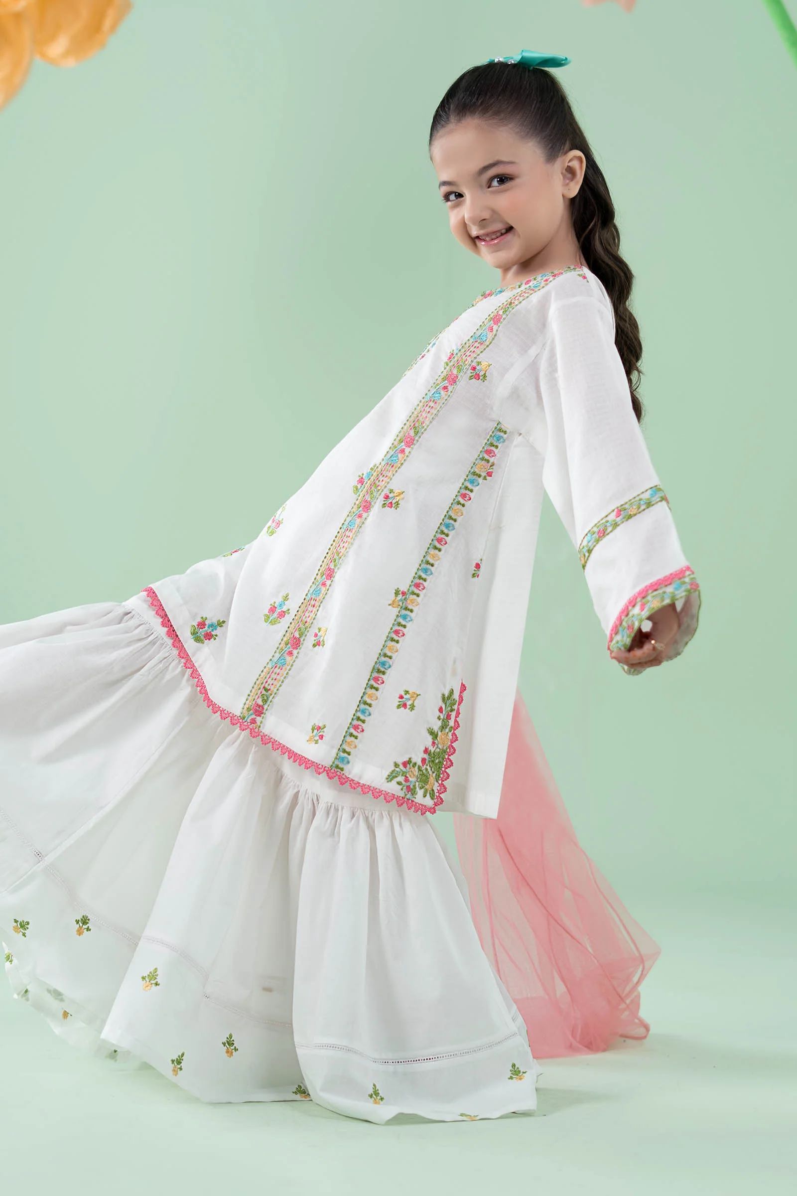 3 Piece Embroidered Dobby Suit - Image 6