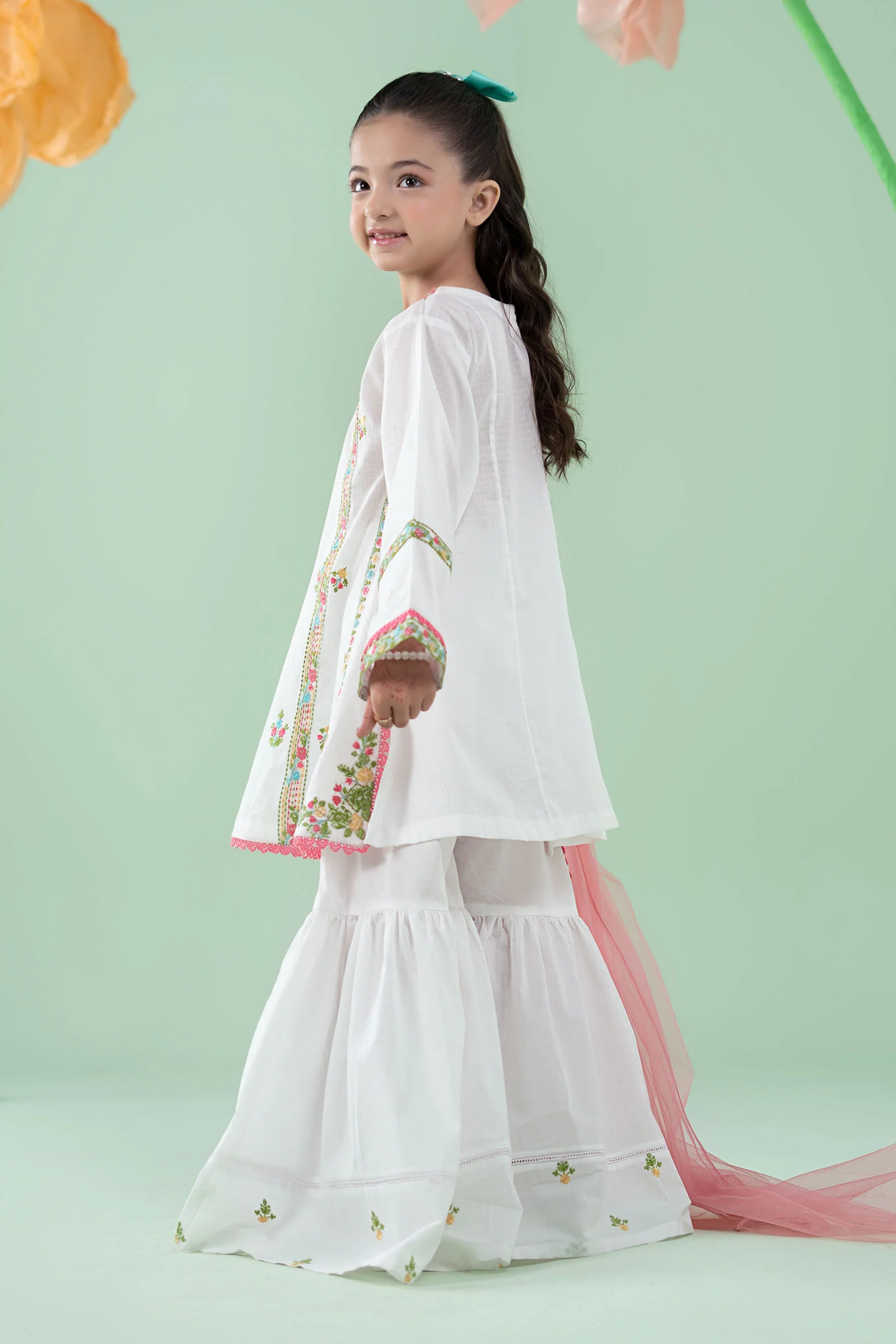 3 Piece Embroidered Dobby Suit - Image 7