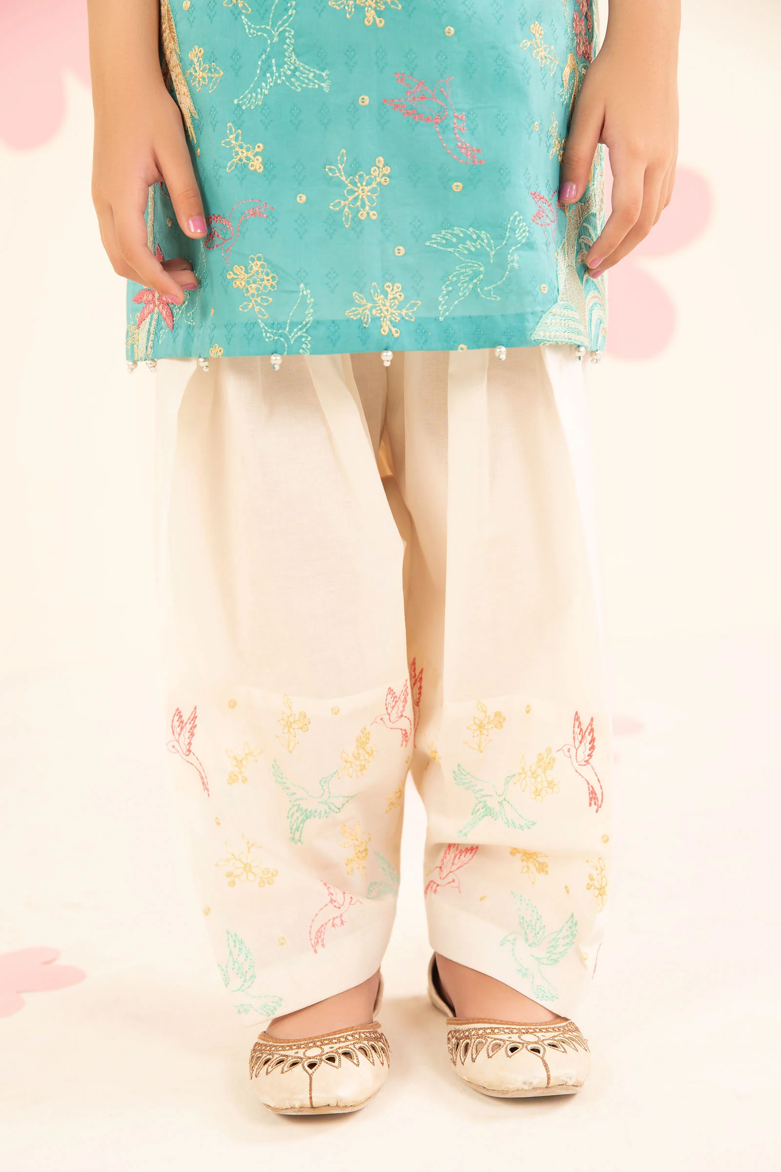 2 Piece Embroidered Dobby Lawn Suit - Image 6