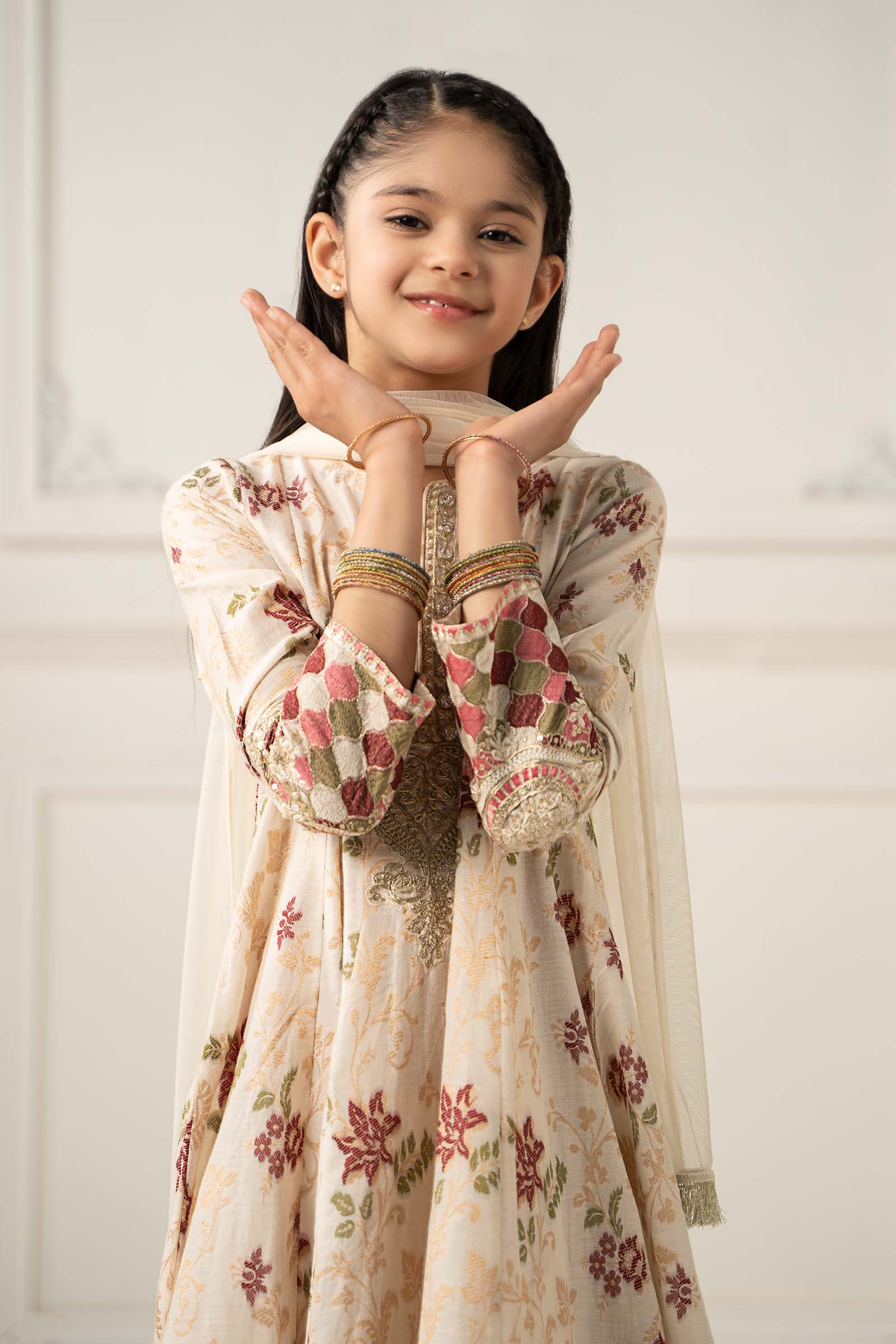 3 Piece Embroidered Suit - Image 2