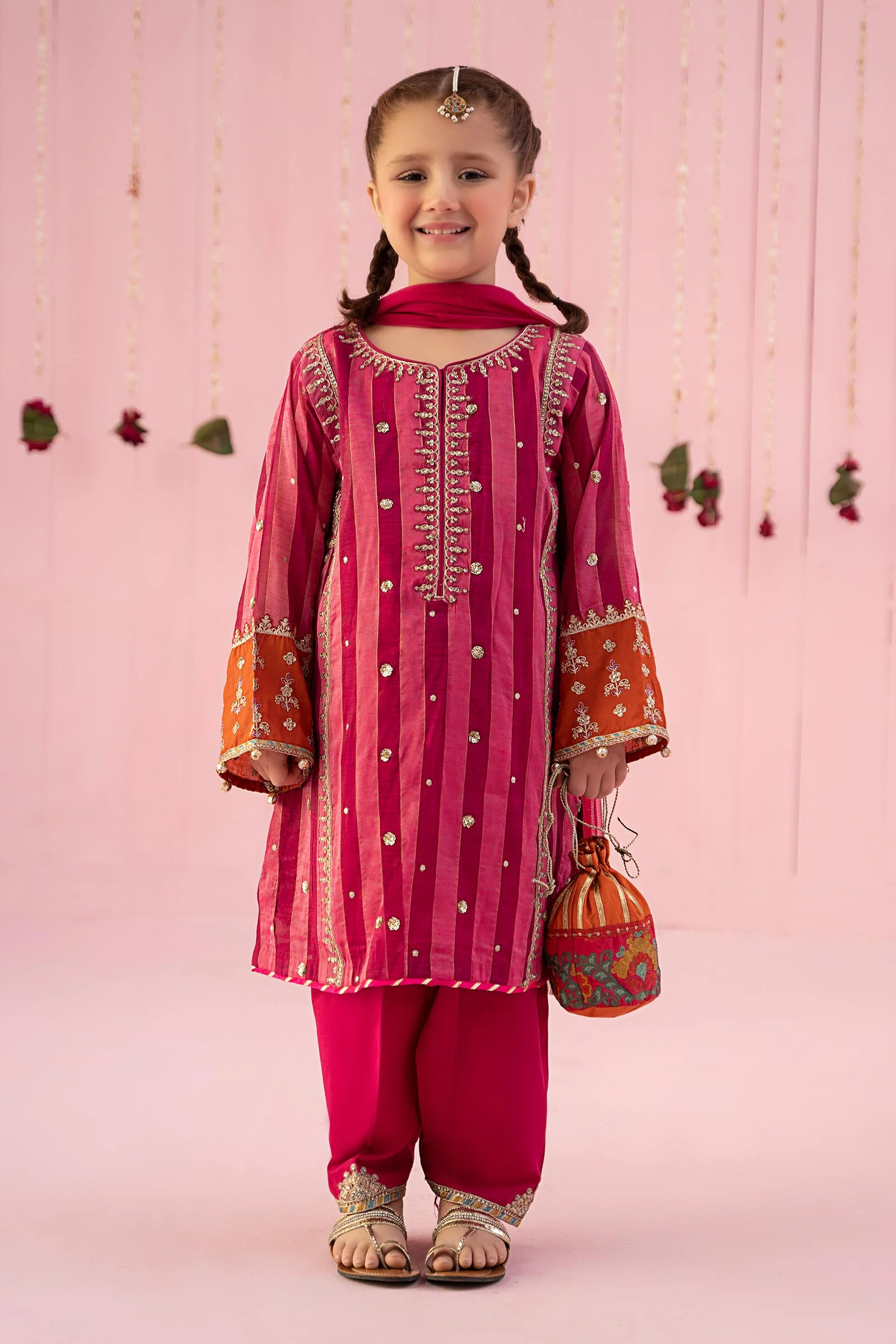 3 Piece Embroidered Yarn Dyed Suit