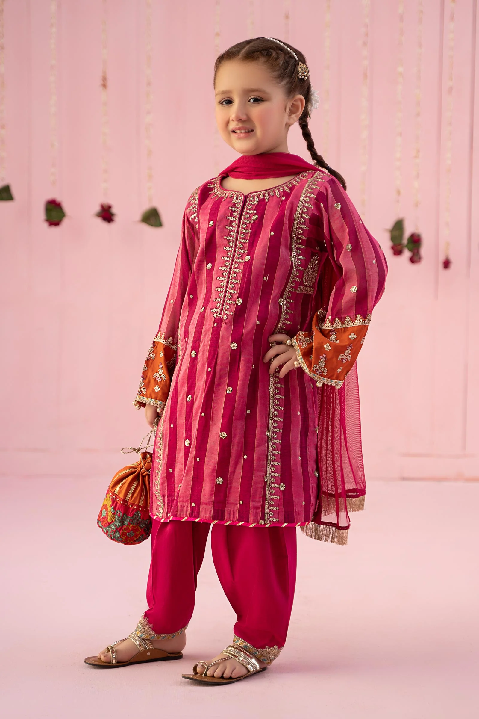 3 Piece Embroidered Yarn Dyed Suit - Image 5
