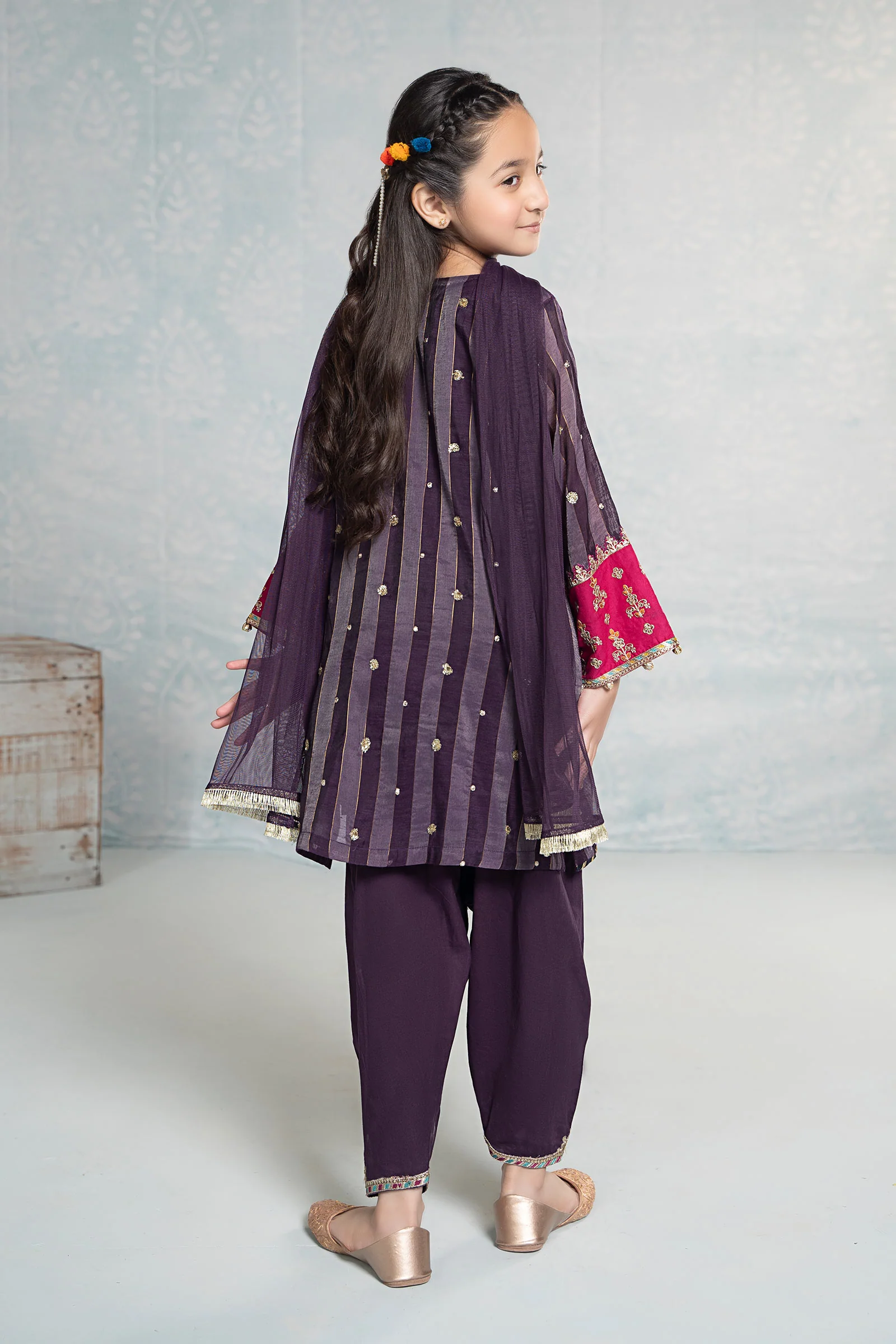 3 Piece Embroidered Yarn Dyed Suit - Image 6